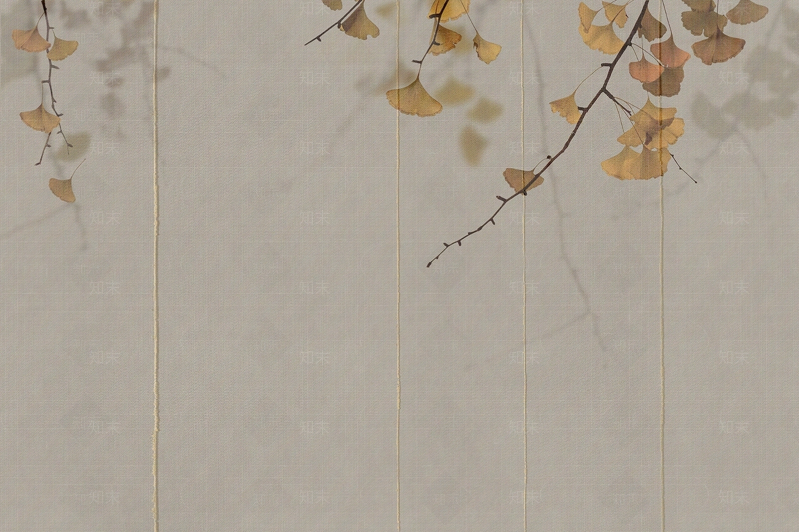 中式植物银杏硬包贴图下载【ID:1154204385】