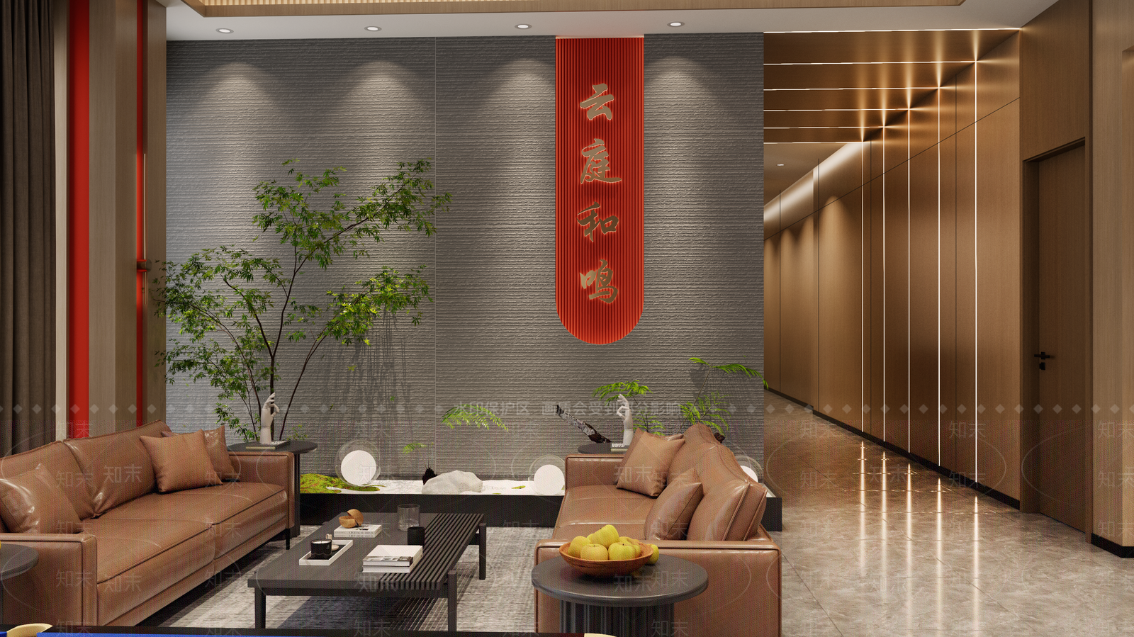现代棋牌会所接待大厅SU模型下载【ID:1157268060】