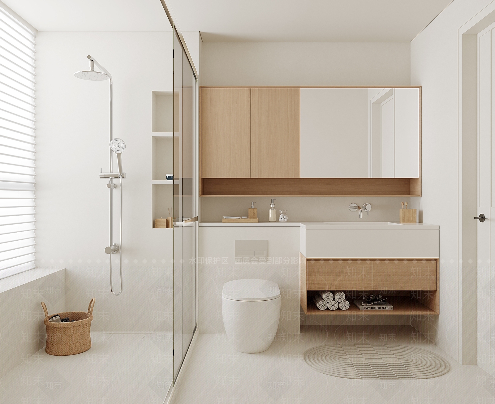 北欧卫生间3D模型下载【ID:1154207598】