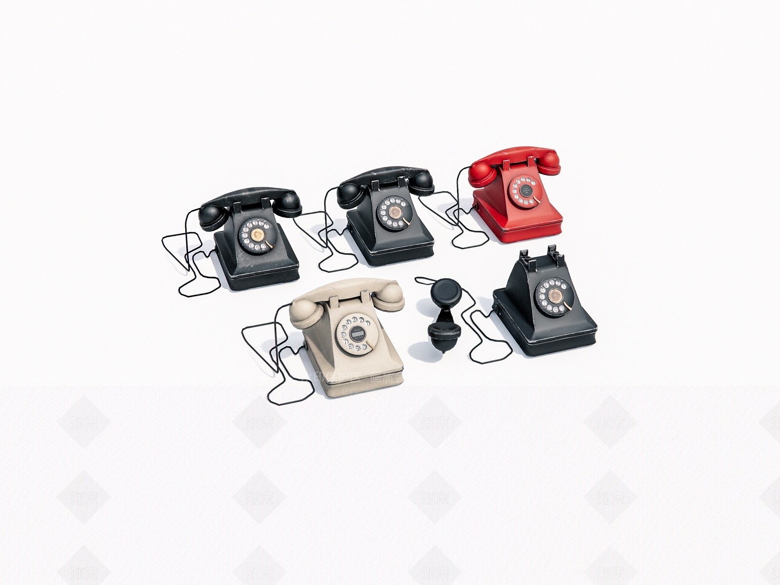 现代电话SU模型下载【ID:1154210117】