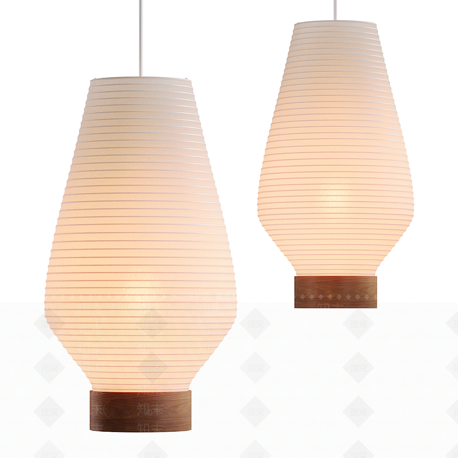 侘寂风吊灯3D模型下载【ID:1154210779】