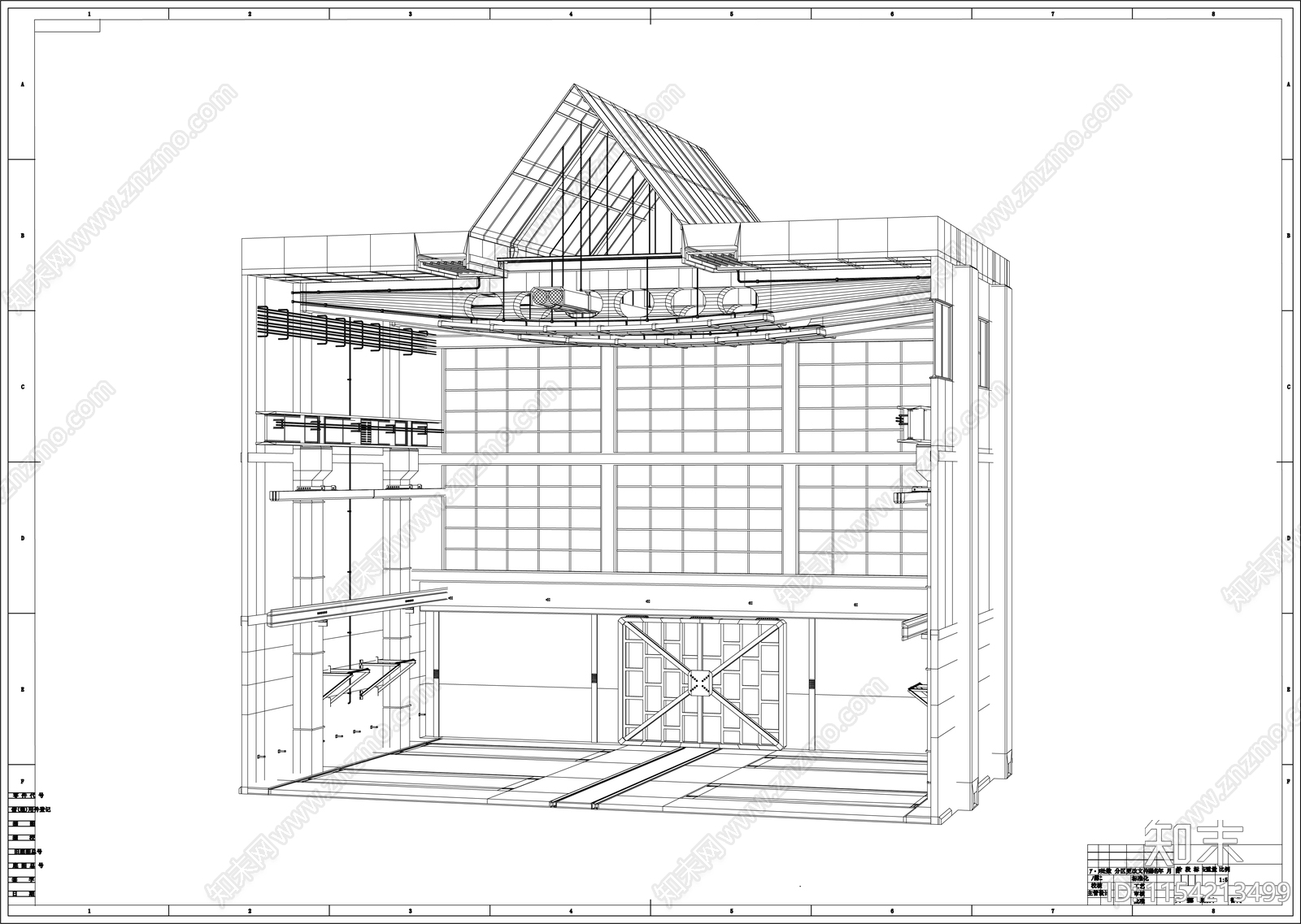 汽修修理间制图cad施工图下载【ID:1154213499】