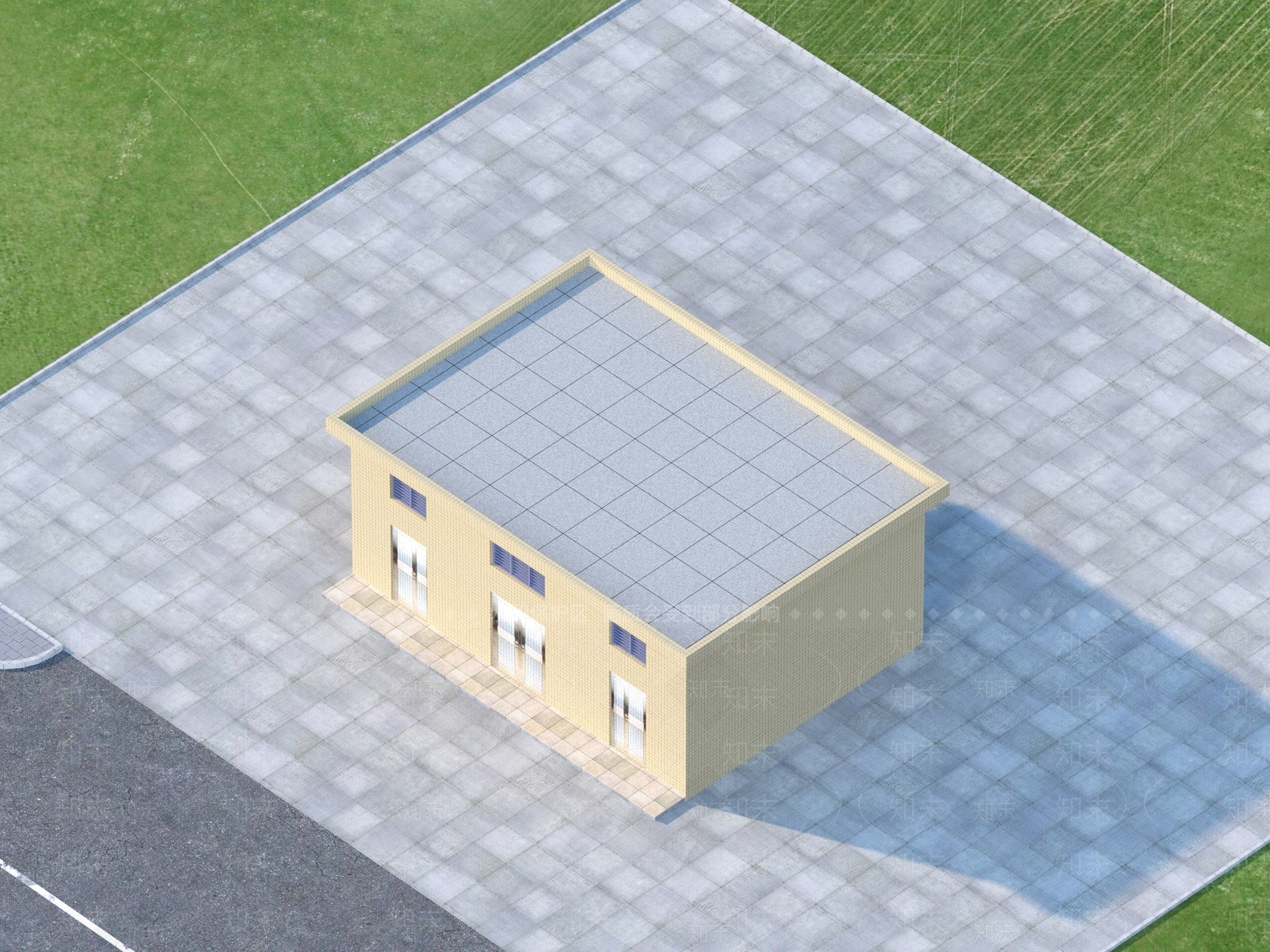 现代厂房3D模型下载【ID:1154215156】