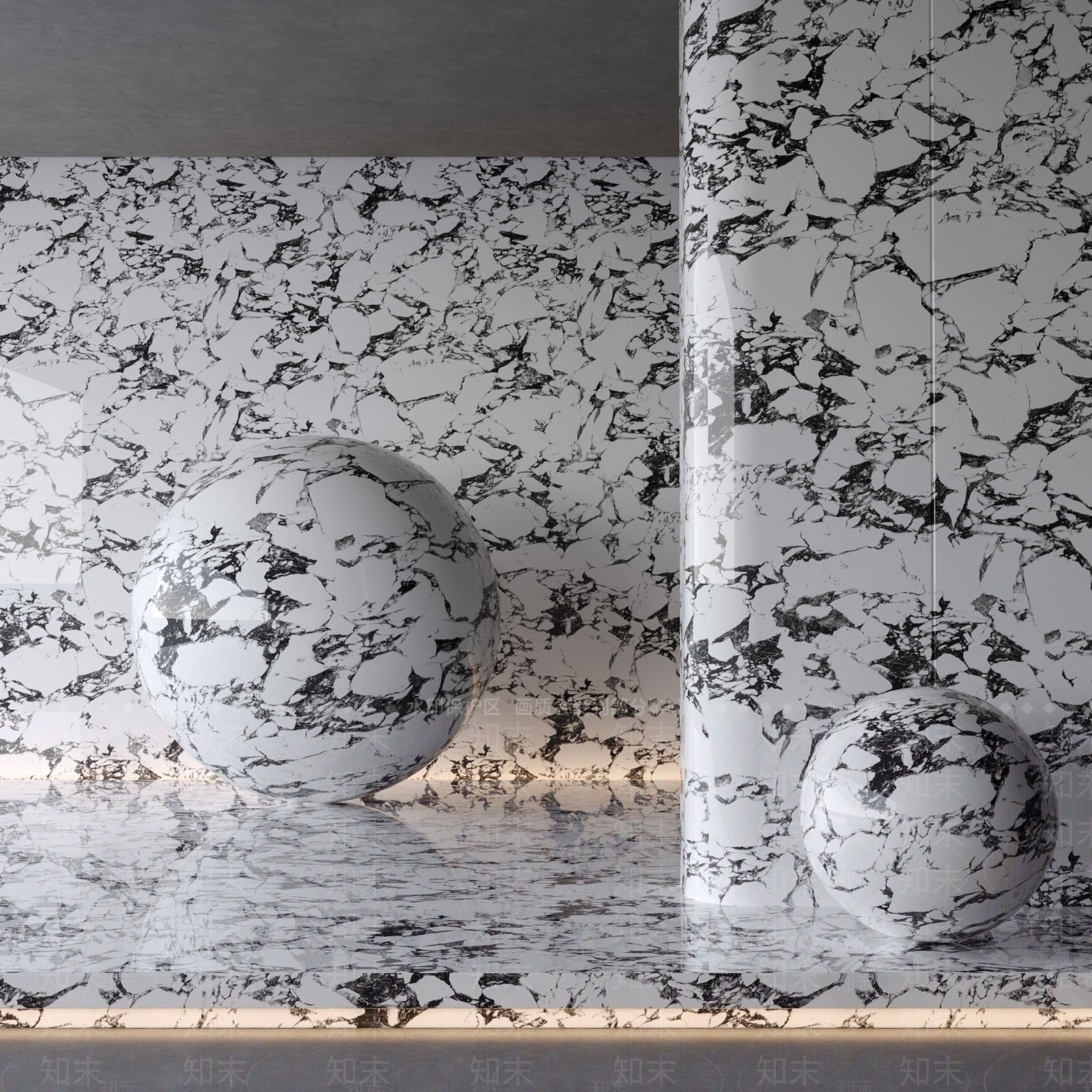 现代背景墙3D模型下载【ID:1154337368】