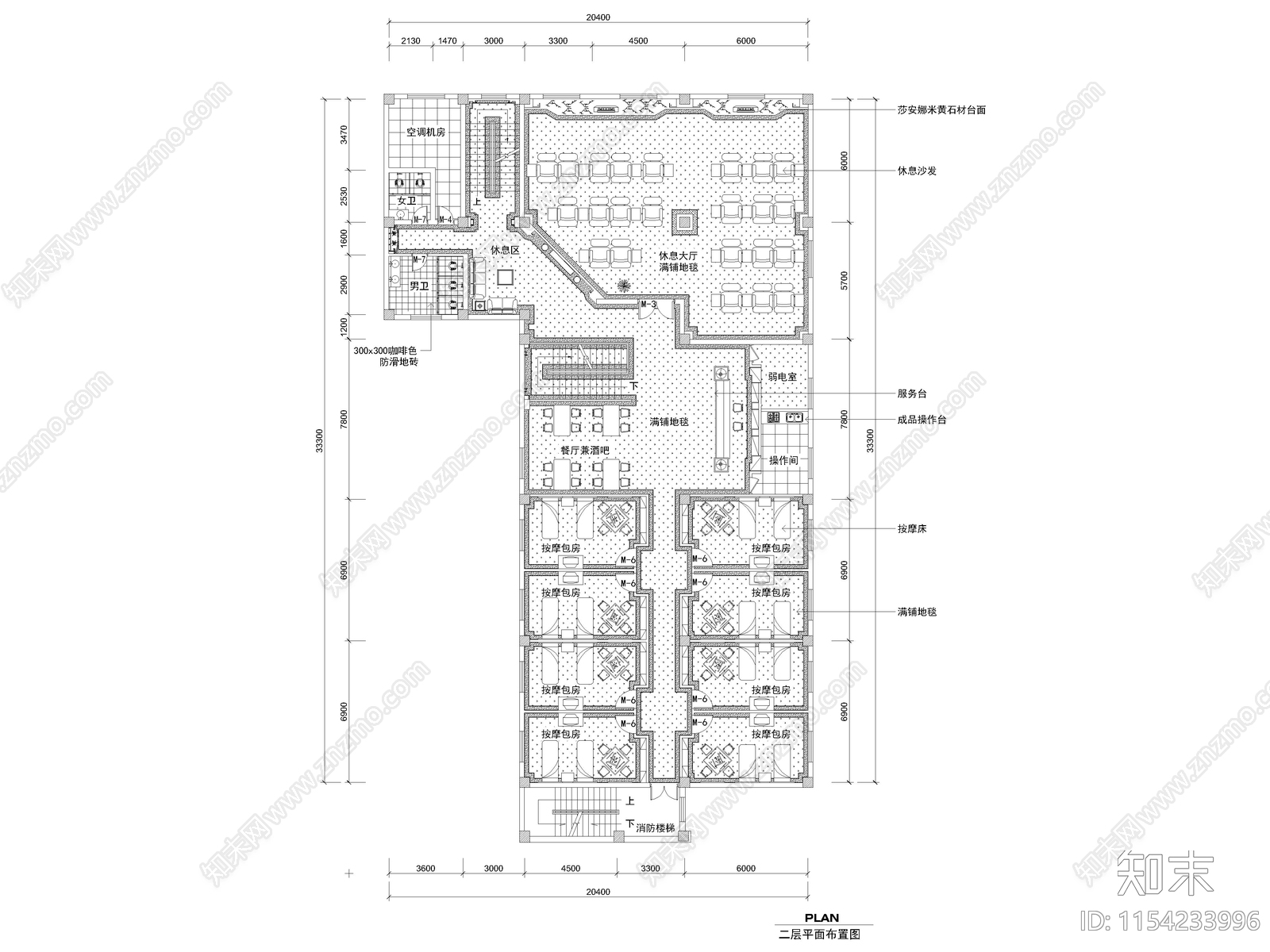 100套洗浴桑拿足浴室内空间cad施工图下载【ID:1154233996】