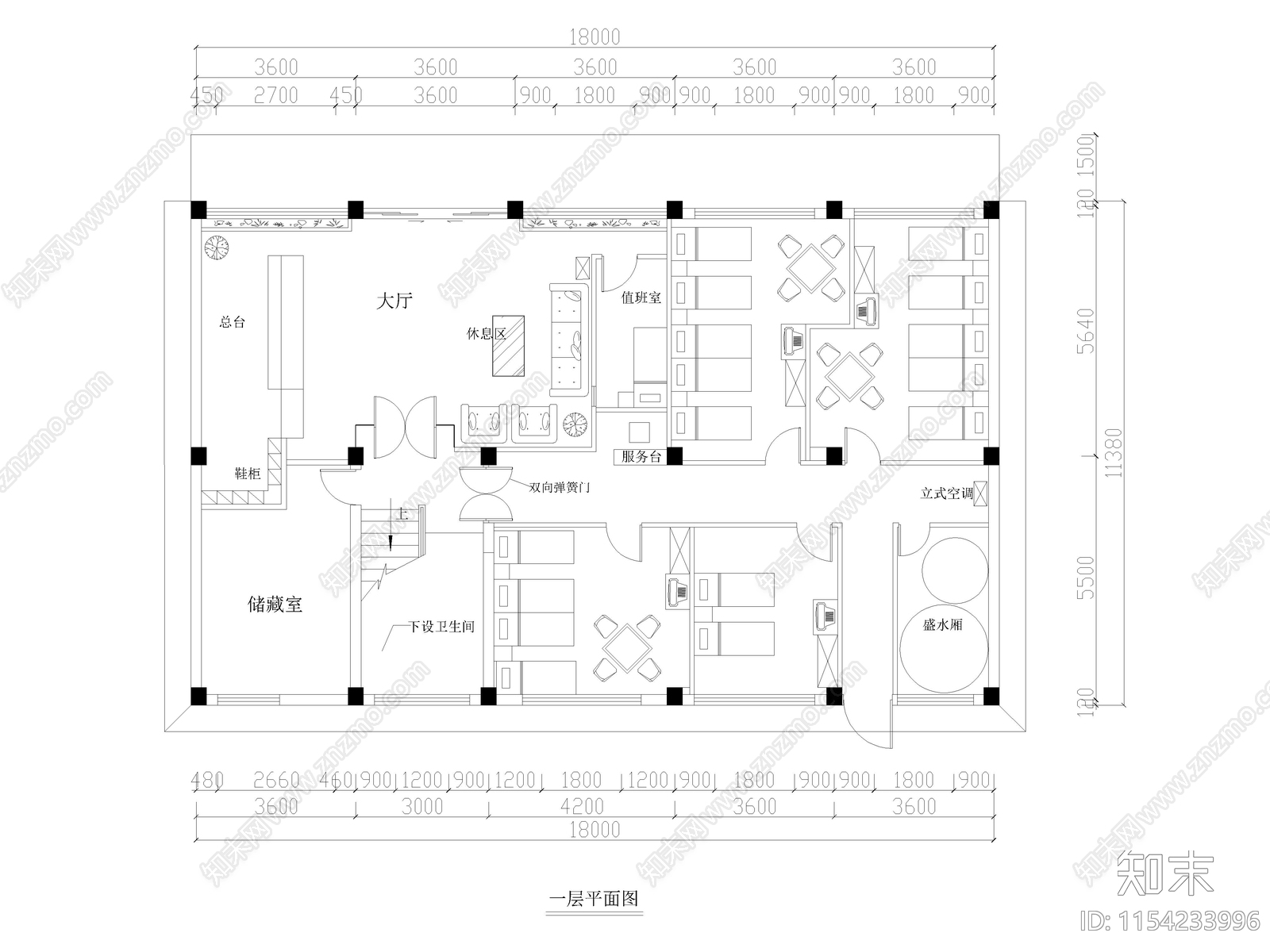 100套洗浴桑拿足浴室内空间cad施工图下载【ID:1154233996】