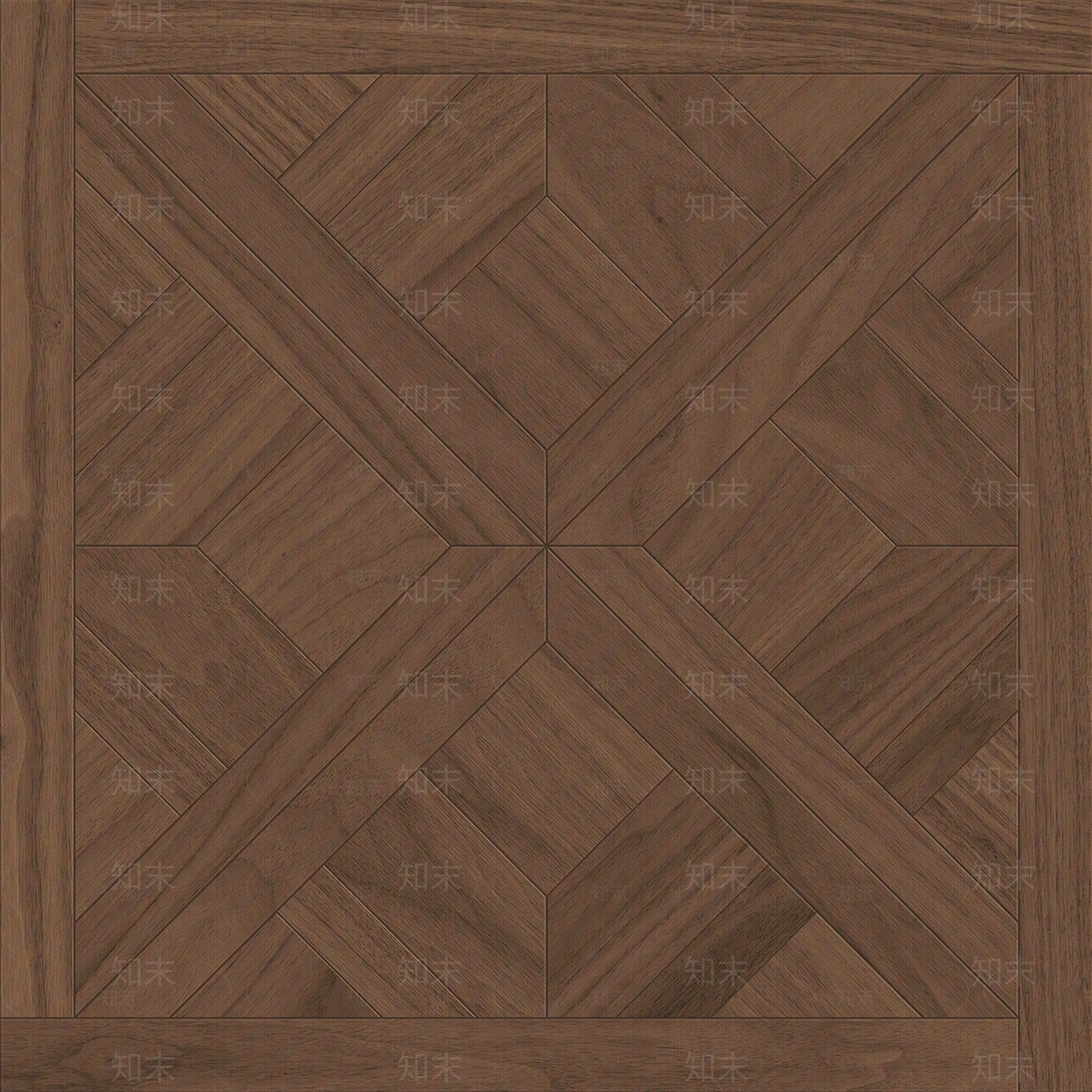 无缝拼花胡桃色木纹砖贴图下载【ID:1154233984】