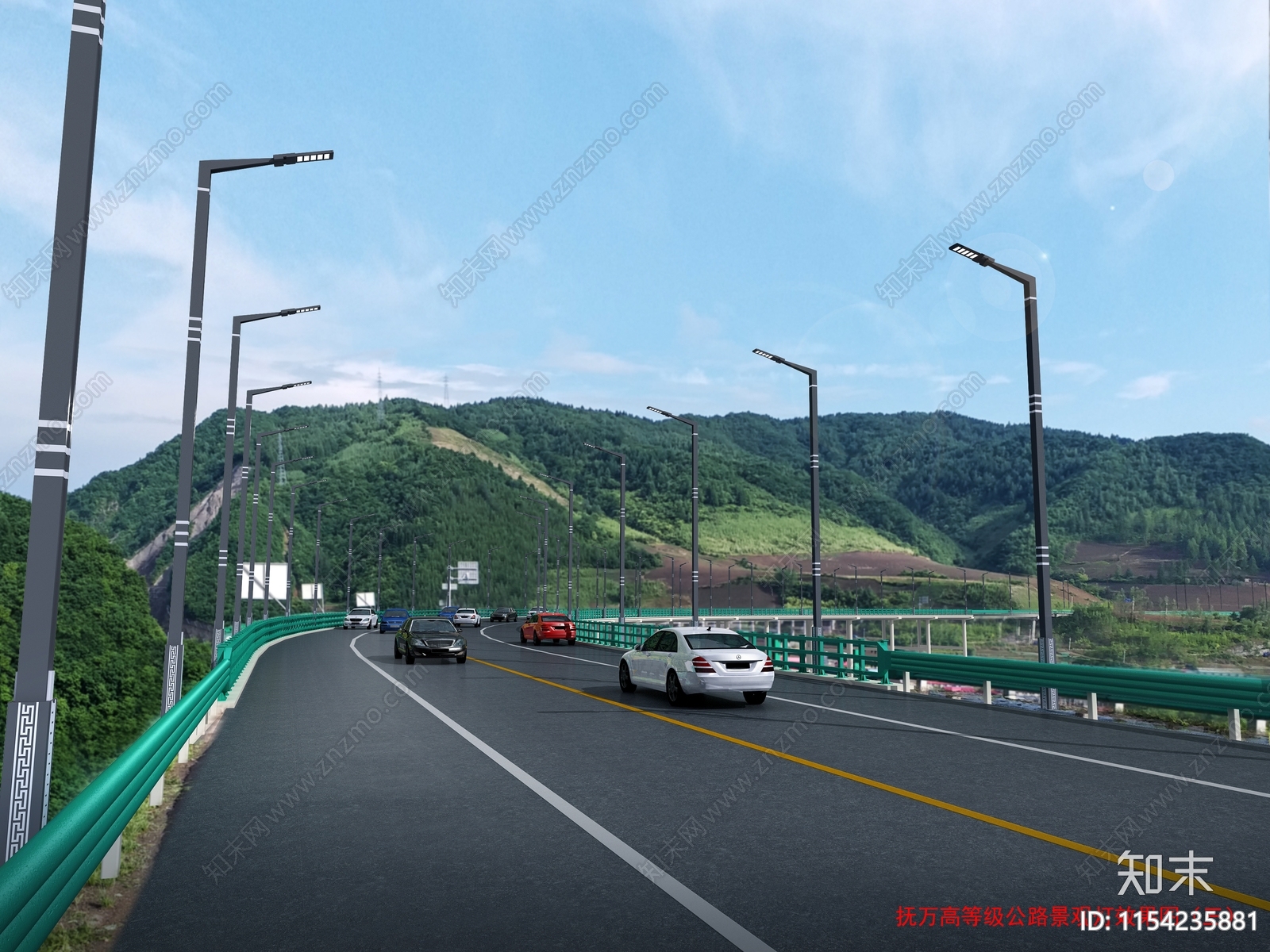 新中式路灯3D模型下载【ID:1154235881】