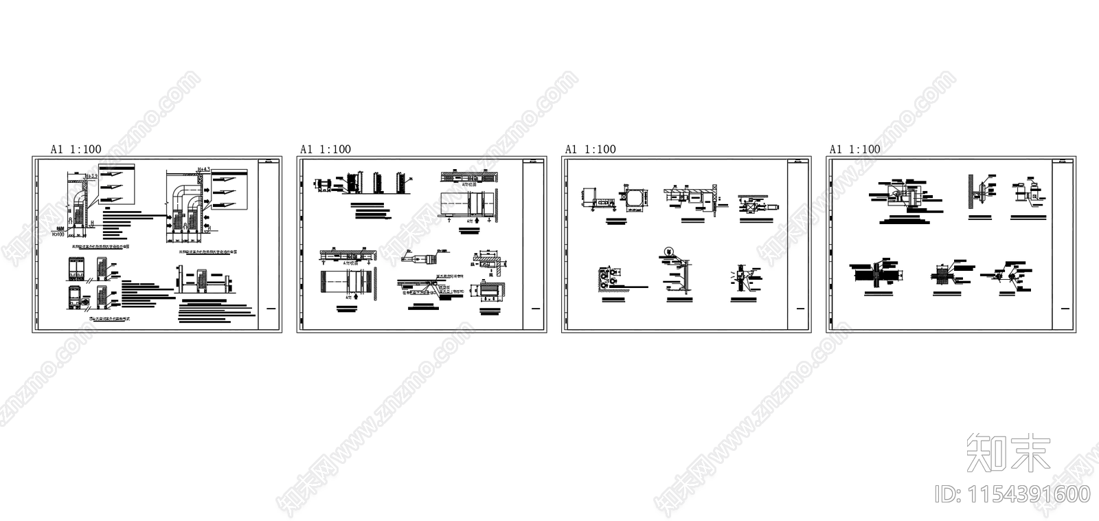 室内室外空调机安装大样图施工图下载【ID:1154391600】