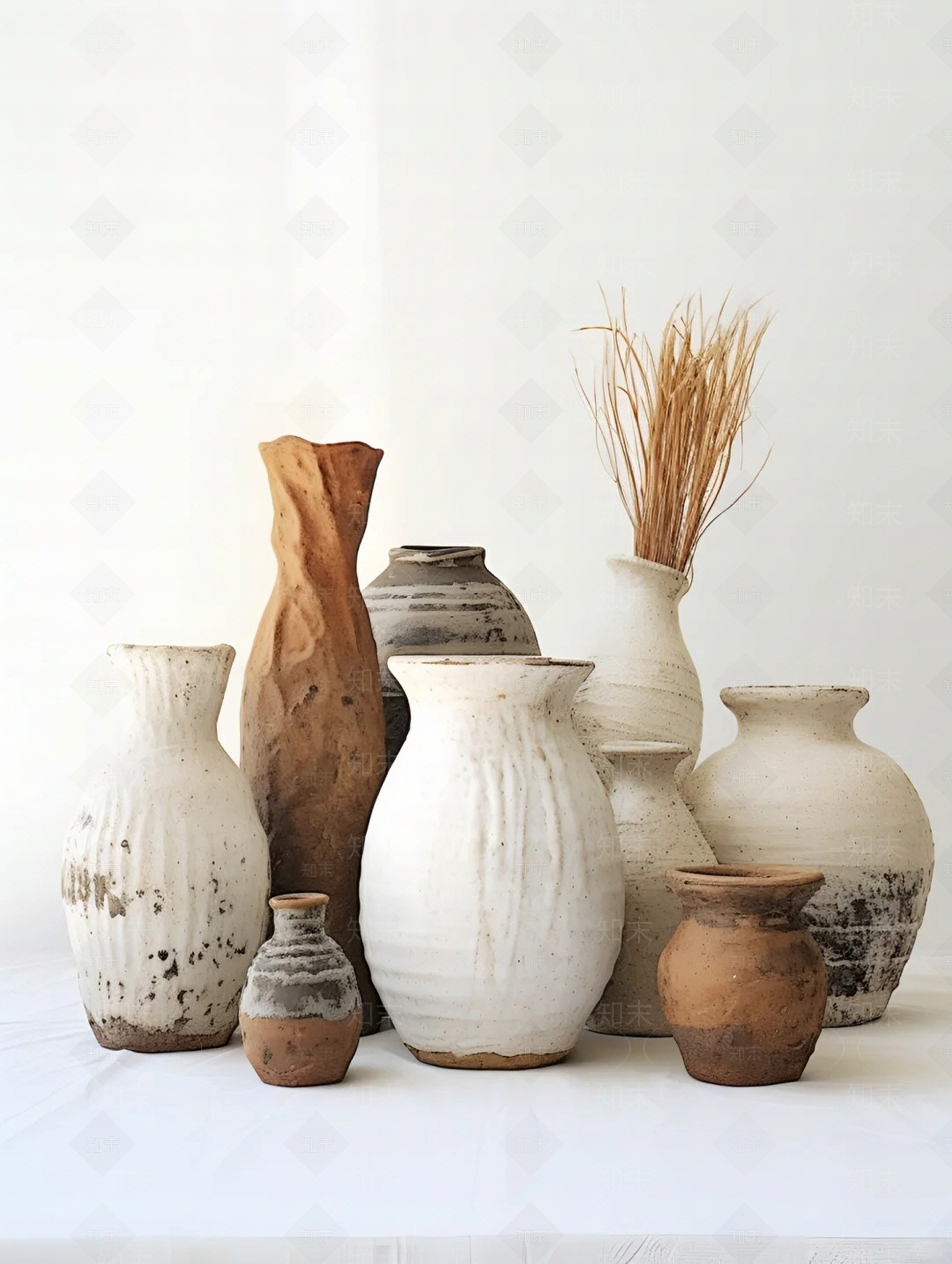 侘寂花瓶装饰画贴图下载【ID:1154243870】