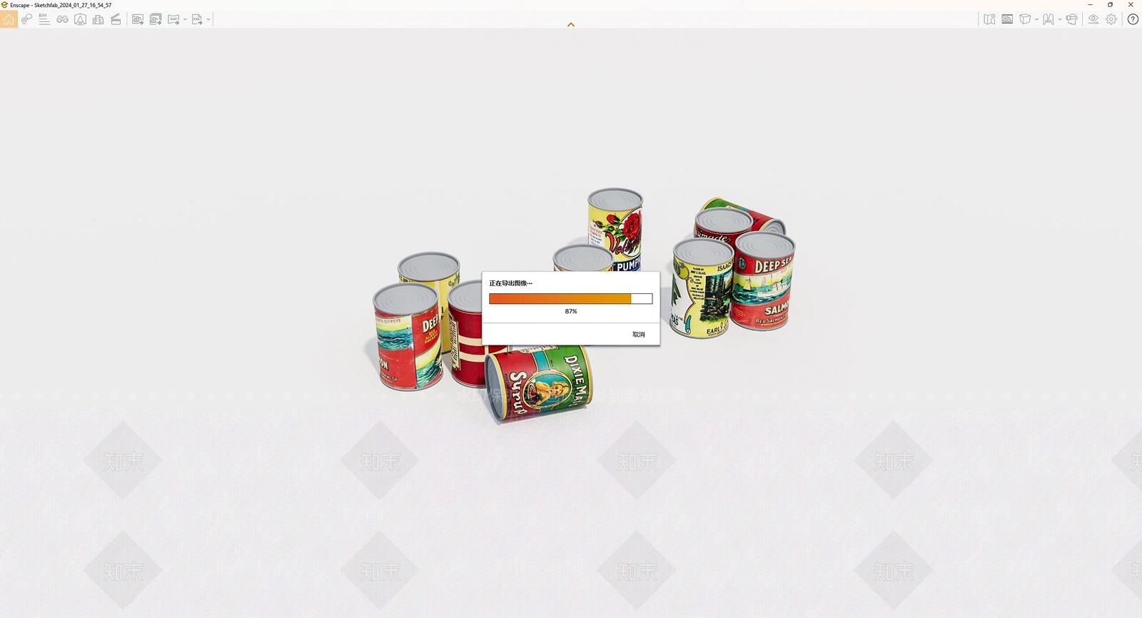 金属罐头SU模型下载【ID:1154248137】