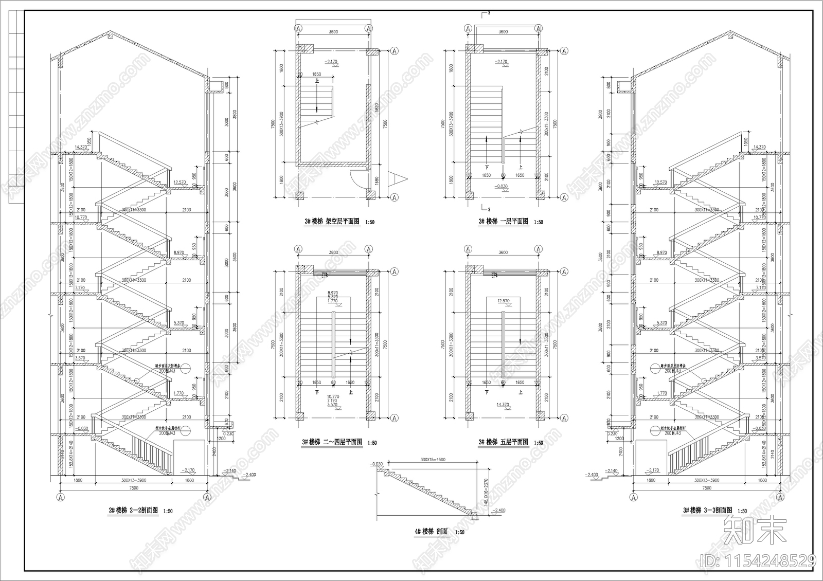 某中学建筑cad施工图下载【ID:1154248529】