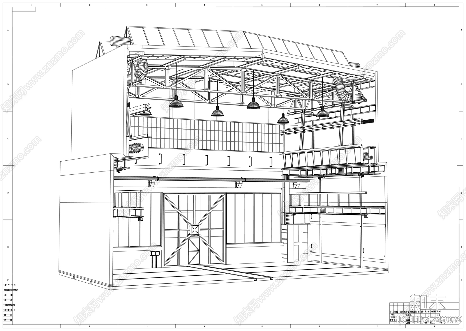 汽修修理车间制作图cad施工图下载【ID:1154249039】