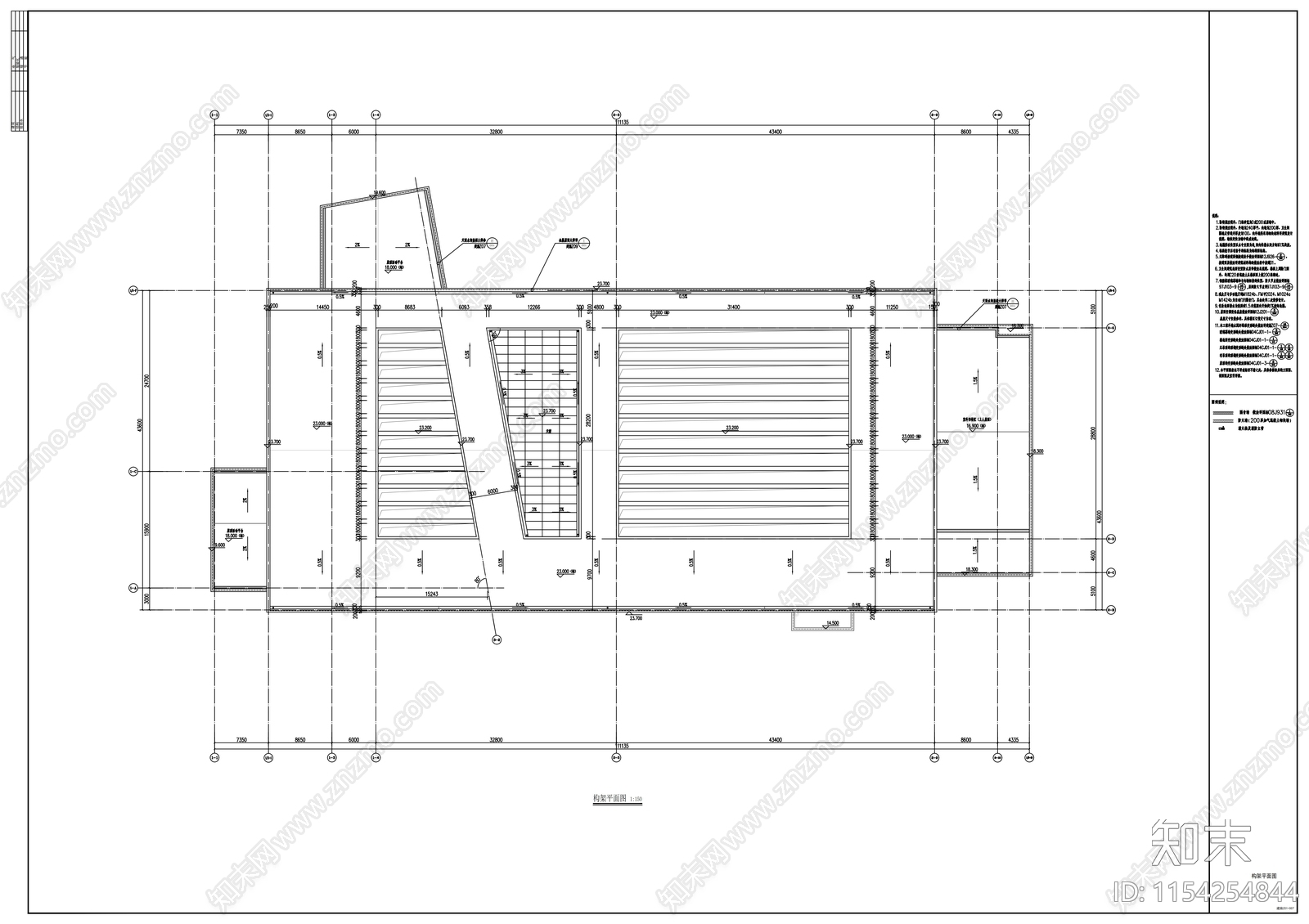 高校新校区音乐厅及师生活动中心建筑cad施工图下载【ID:1154254844】