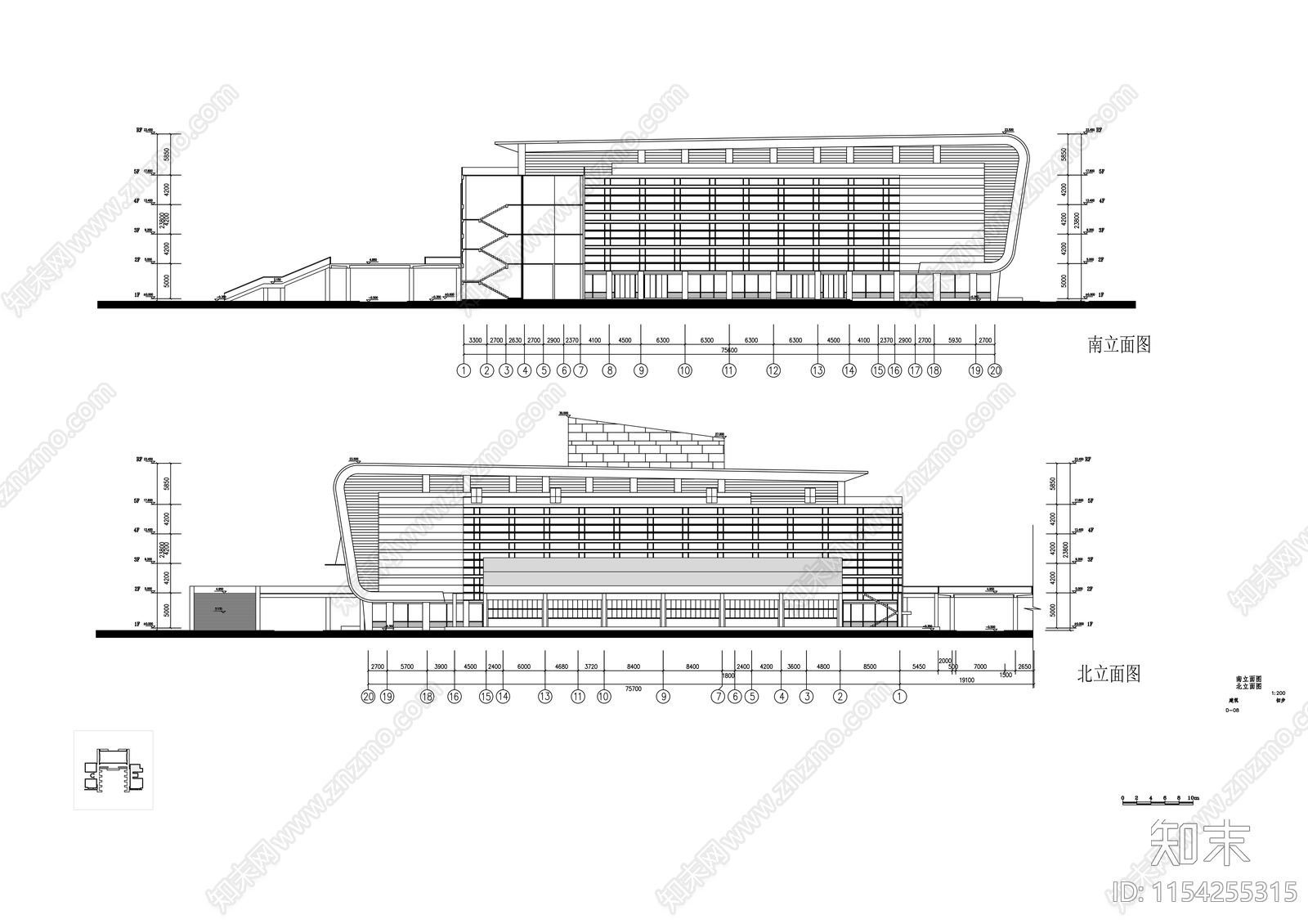 五层档案馆建筑施工图下载【ID:1154255315】