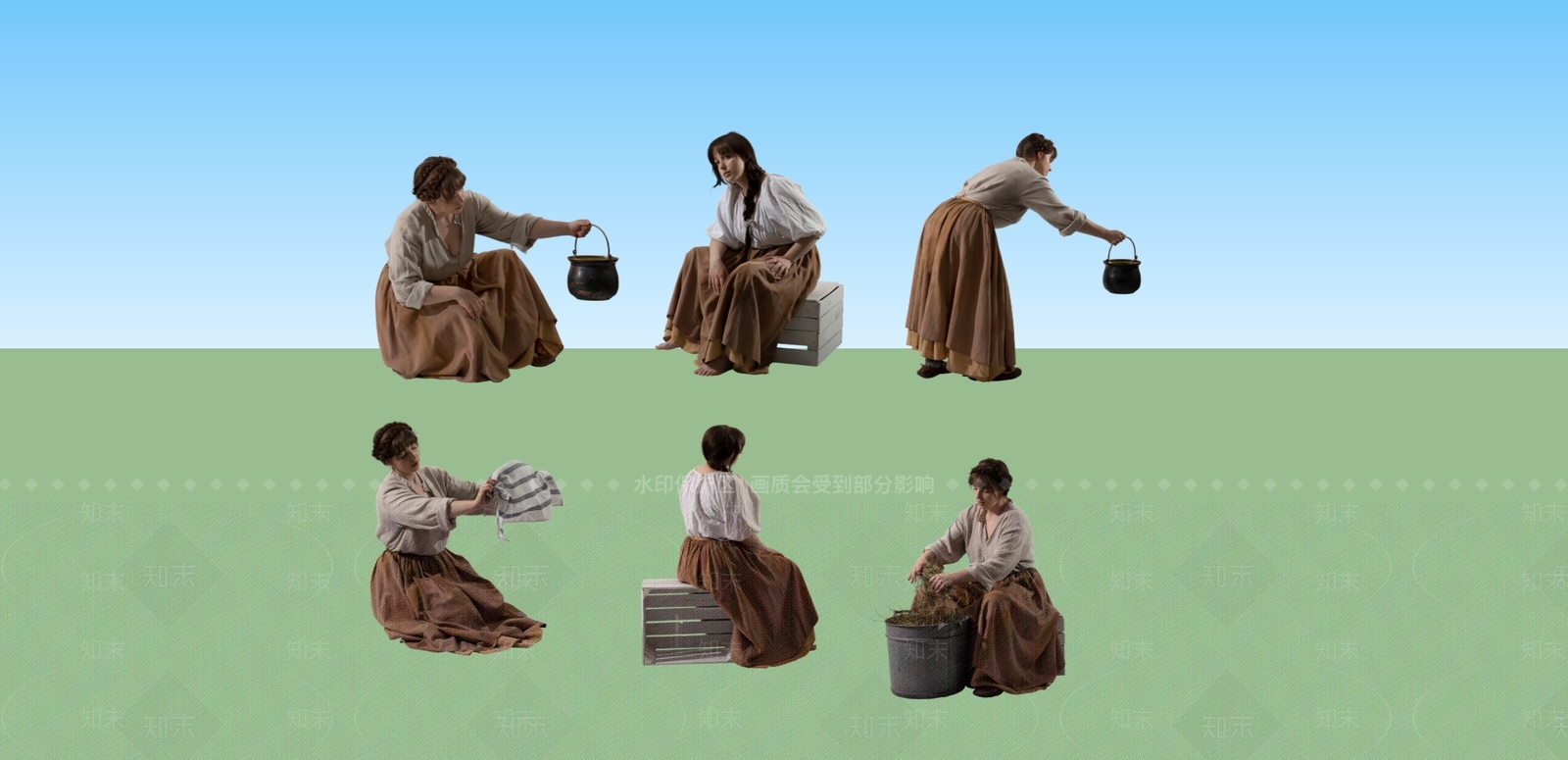 生活人物SU模型下载【ID:1154261519】