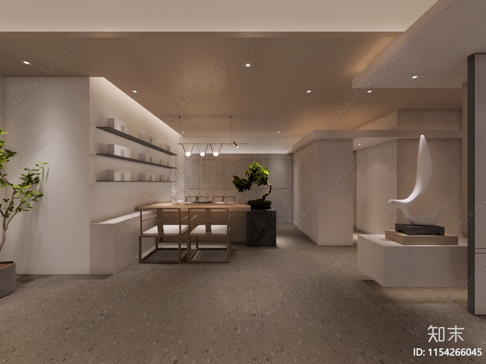 现代茶叶店3D模型下载【ID:1154266045】