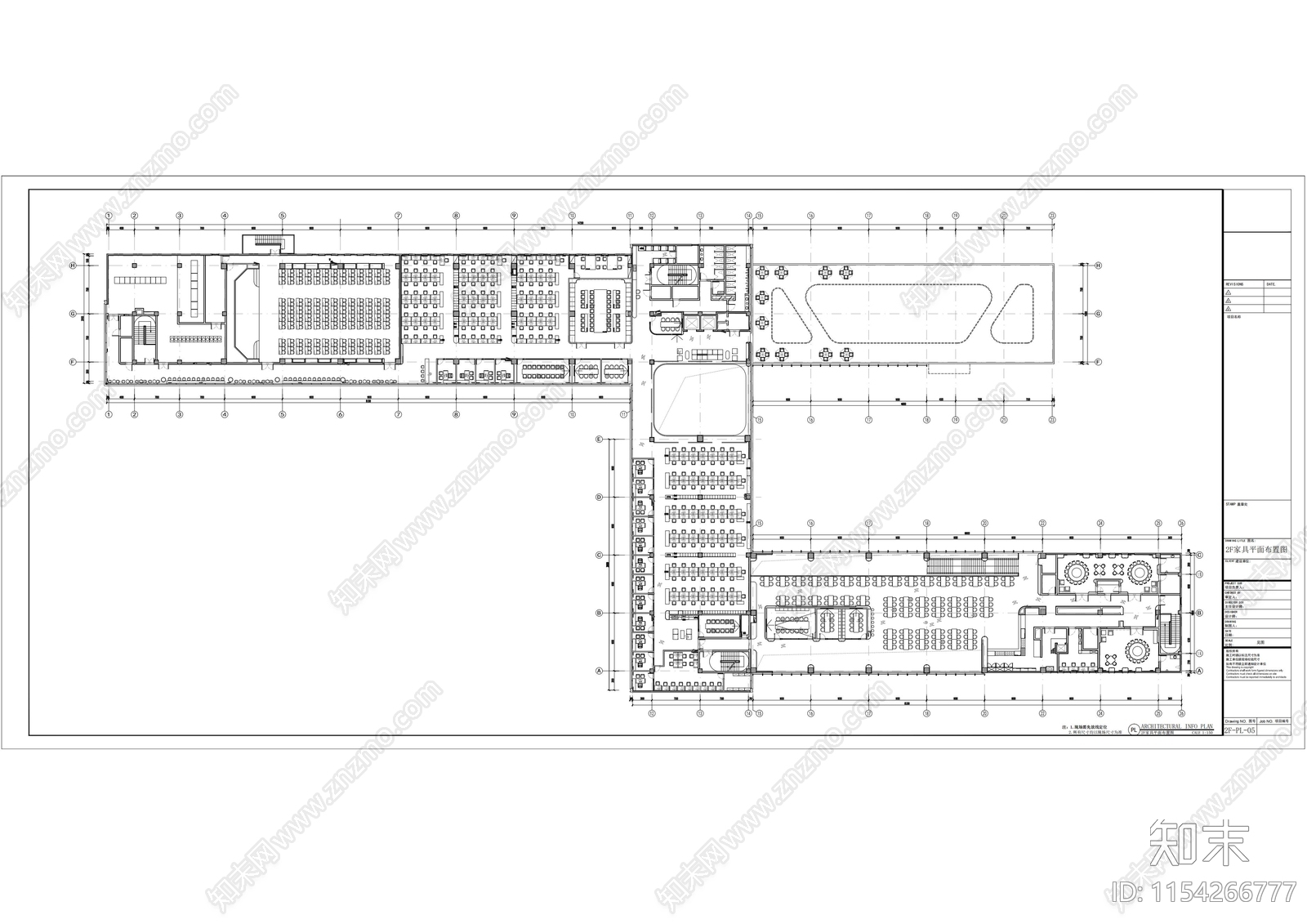 现代办公室cad施工图下载【ID:1154266777】