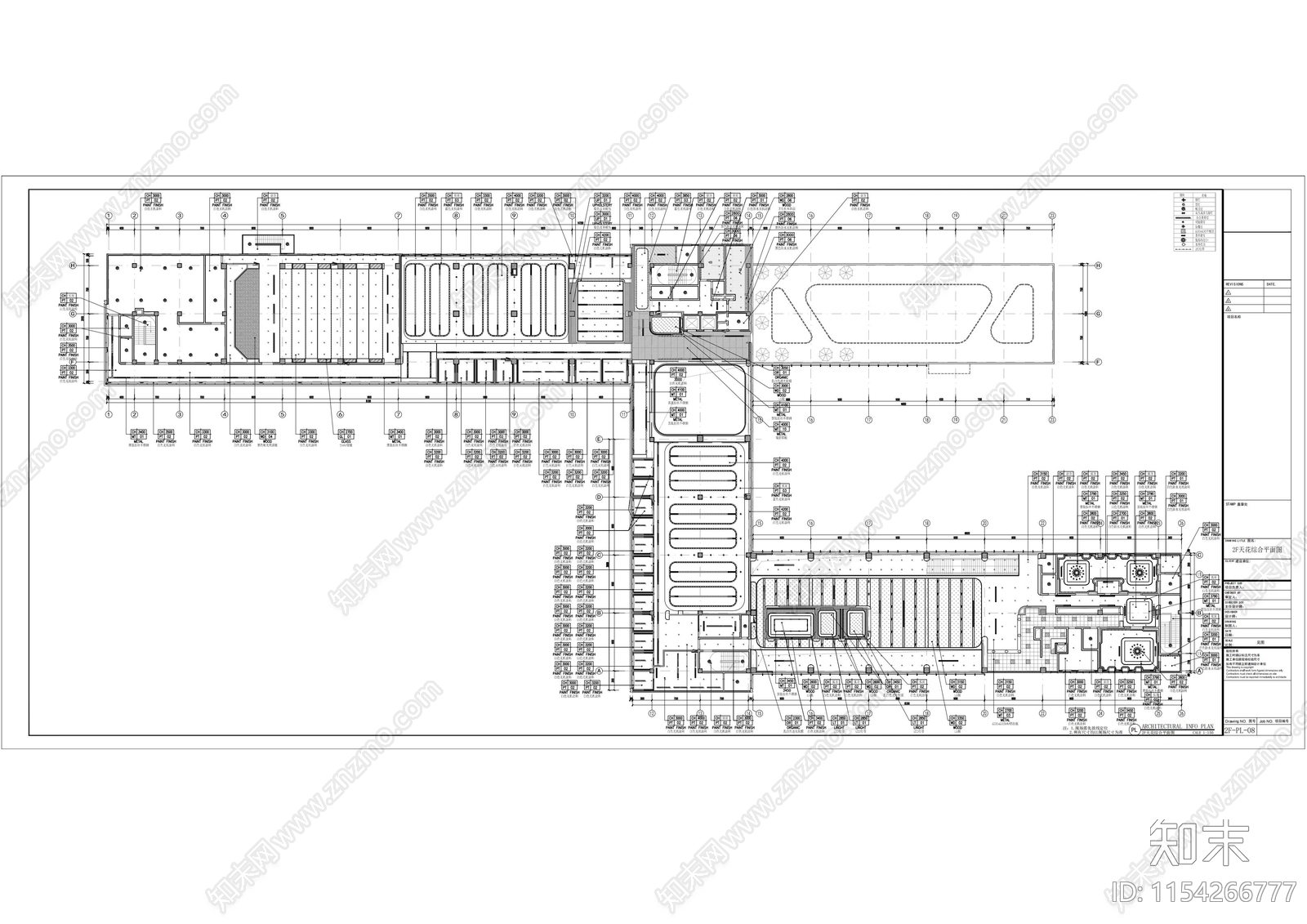 现代办公室cad施工图下载【ID:1154266777】