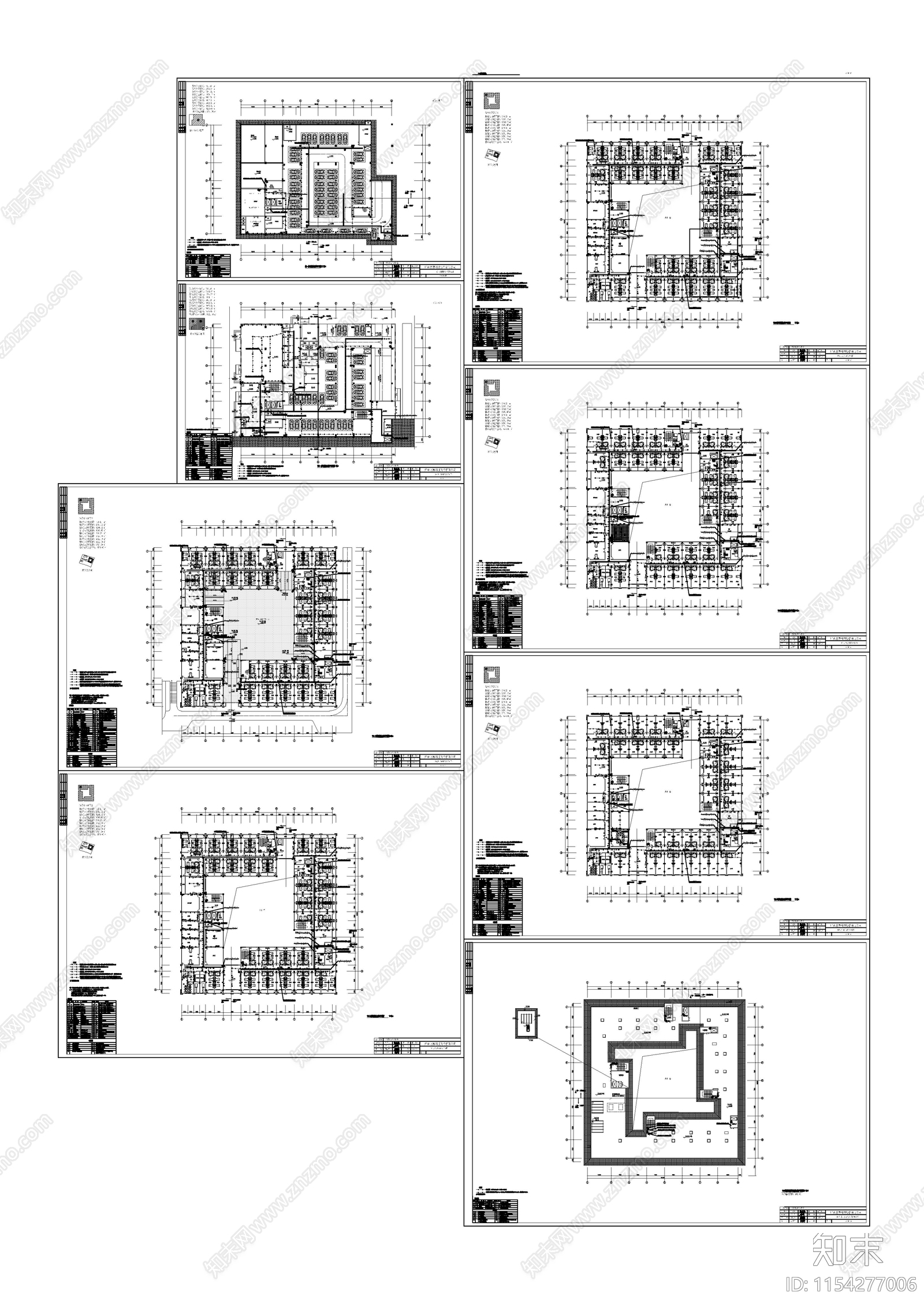 养护楼智能化电cad施工图下载【ID:1154277006】