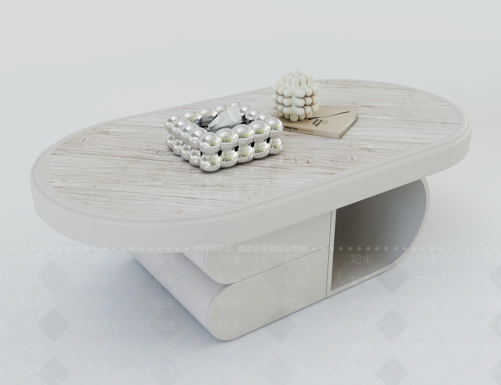 现代茶几组合3D模型下载【ID:1154278421】