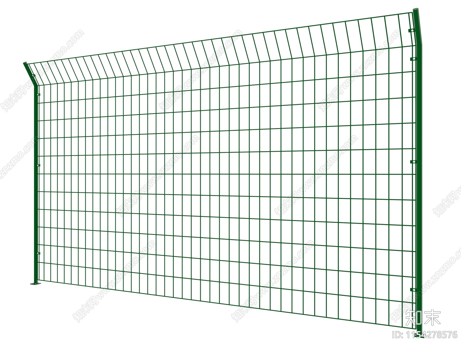 现代高速铁网护栏3D模型下载【ID:1154278576】