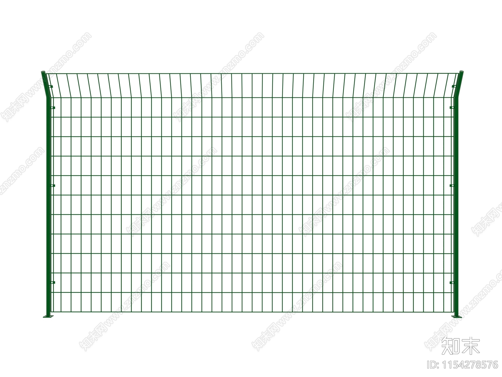 现代高速铁网护栏3D模型下载【ID:1154278576】