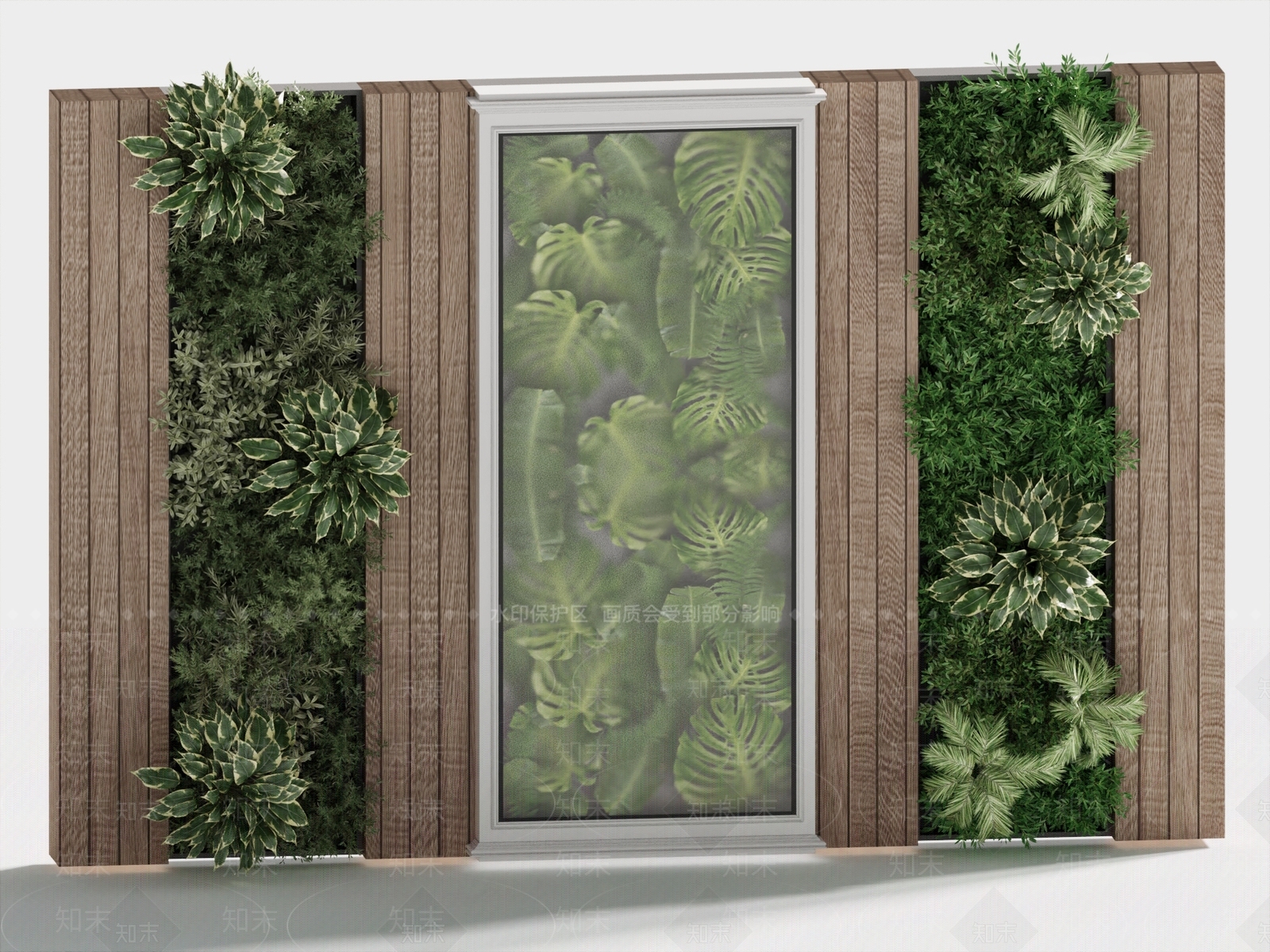 植物墙3D模型下载【ID:1154283239】