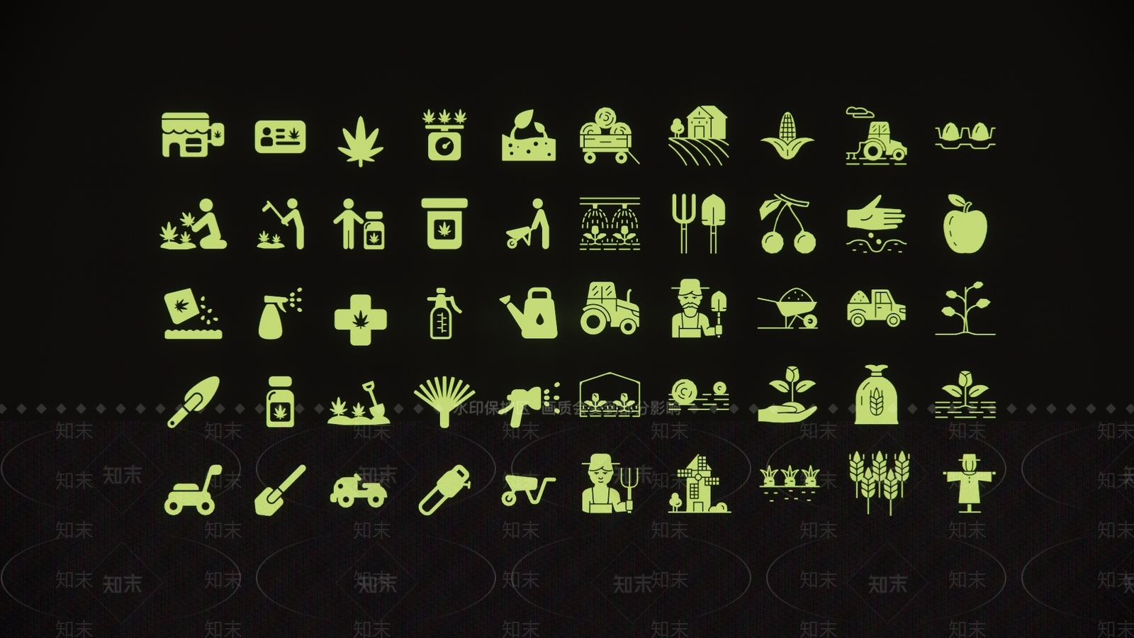 现代农业牧场种植水稻植物图标挂件SU模型下载【ID:1154288711】