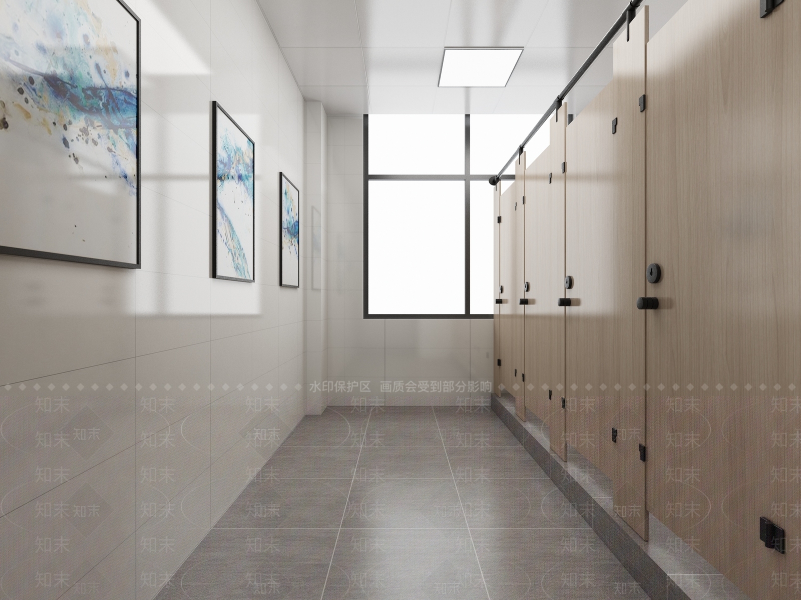 现代公共卫生间3D模型下载【ID:1154289168】