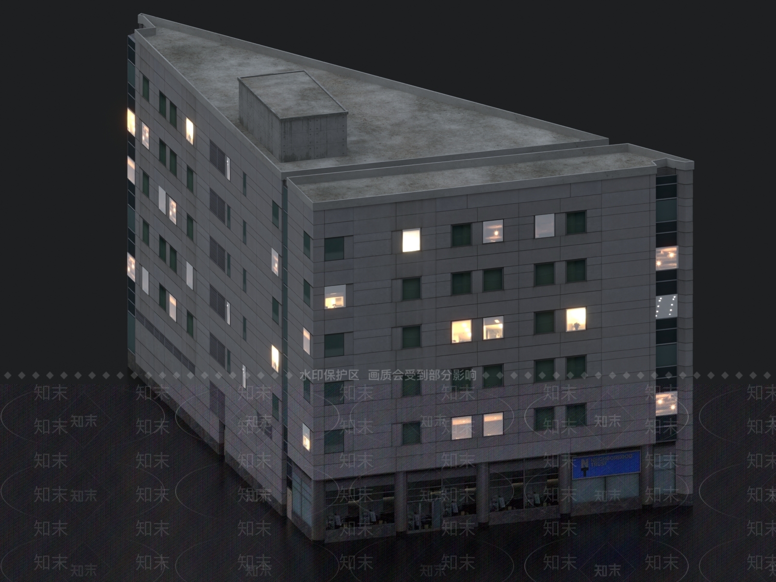 现代厂房3D模型下载【ID:1154291838】