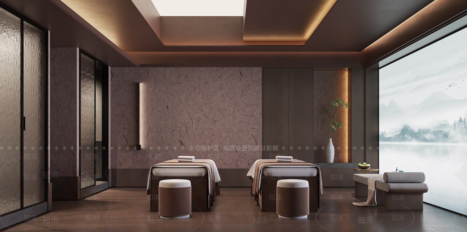 现代美容院包间3D模型下载【ID:1154292840】