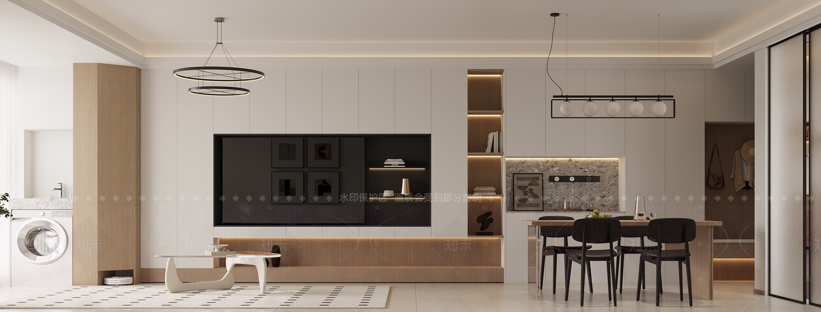 现代餐桌3D模型下载【ID:1214320091】