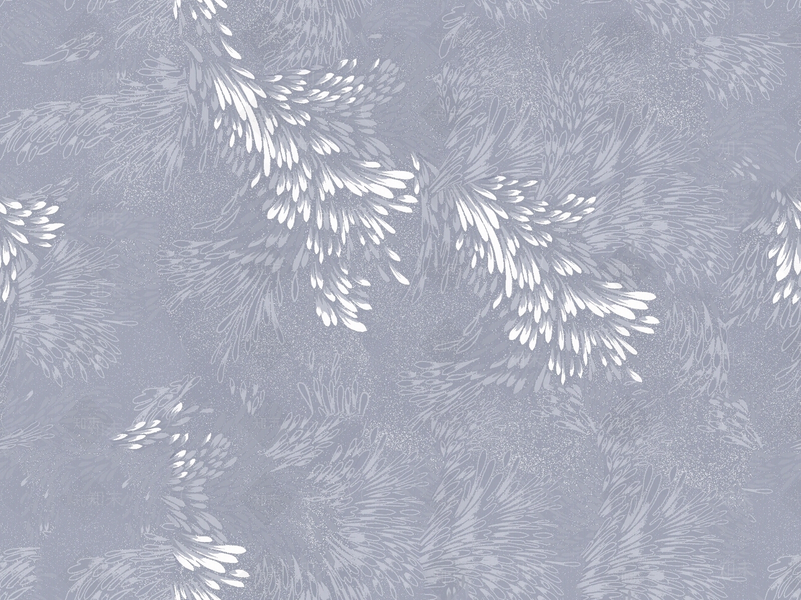 无缝新中式写意树叶布纹纱布贴图下载【ID:1154297960】