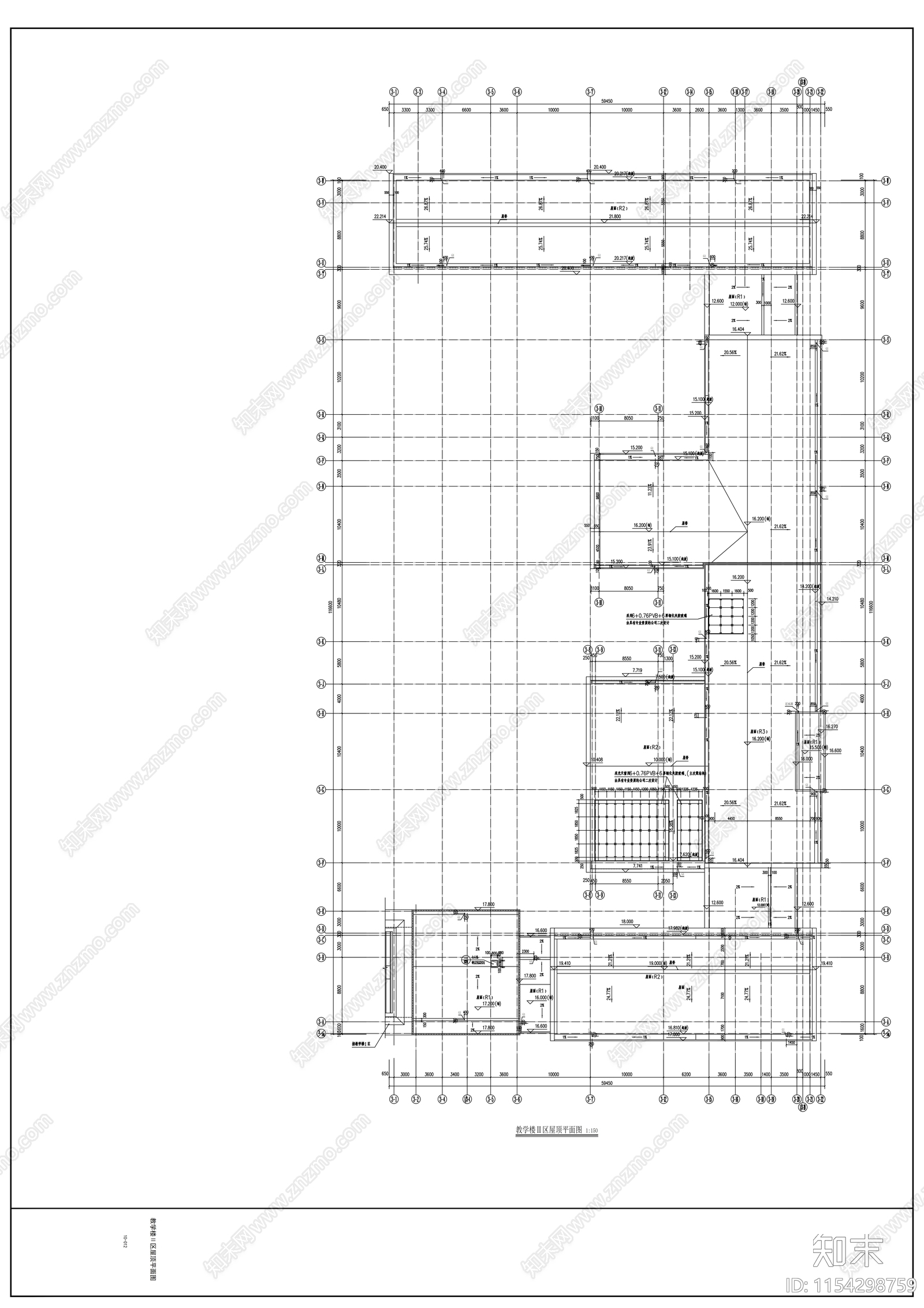某地学校教学楼cad施工图下载【ID:1154298759】