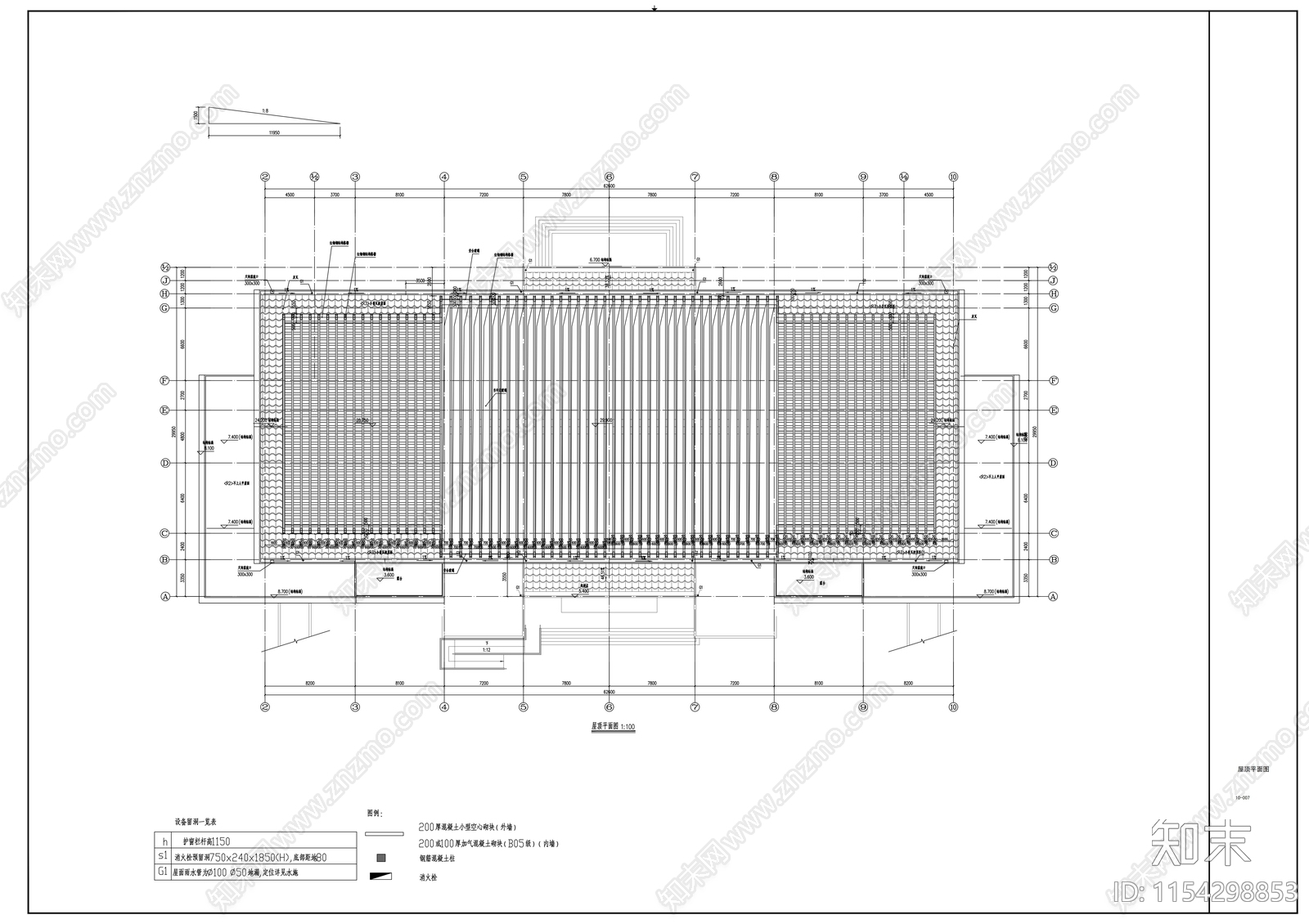 科研办公楼cad施工图下载【ID:1154298853】