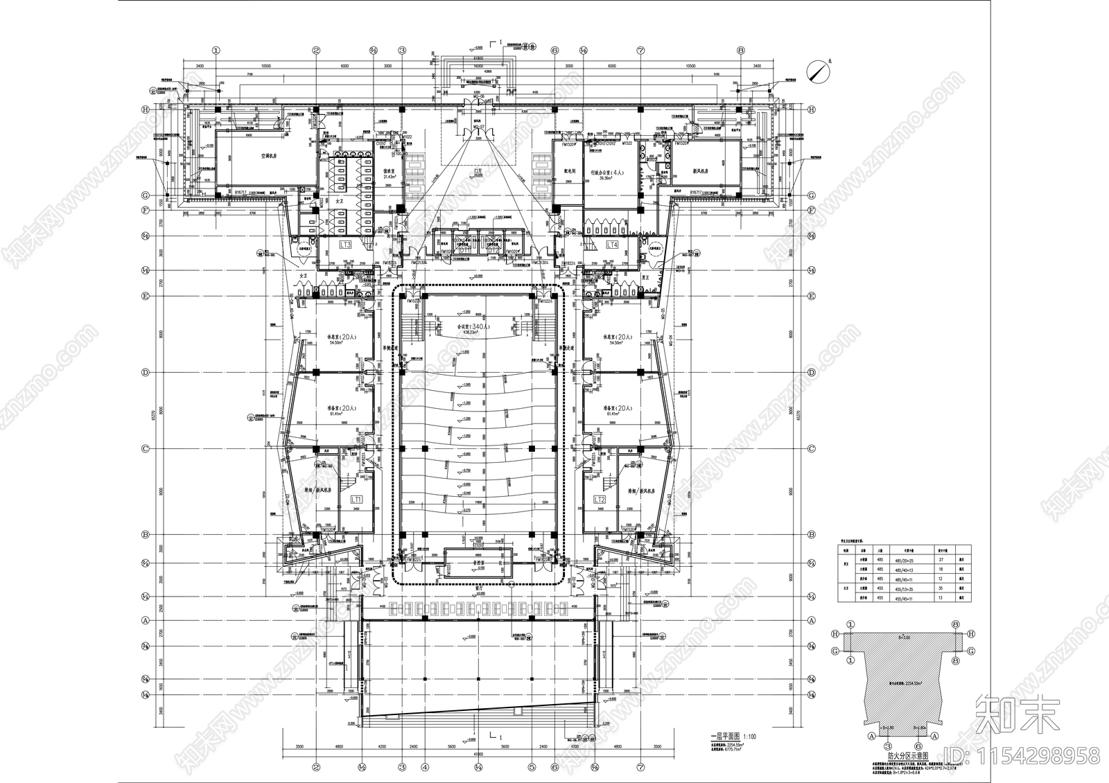 综合教学楼设计cad施工图下载【ID:1154298958】