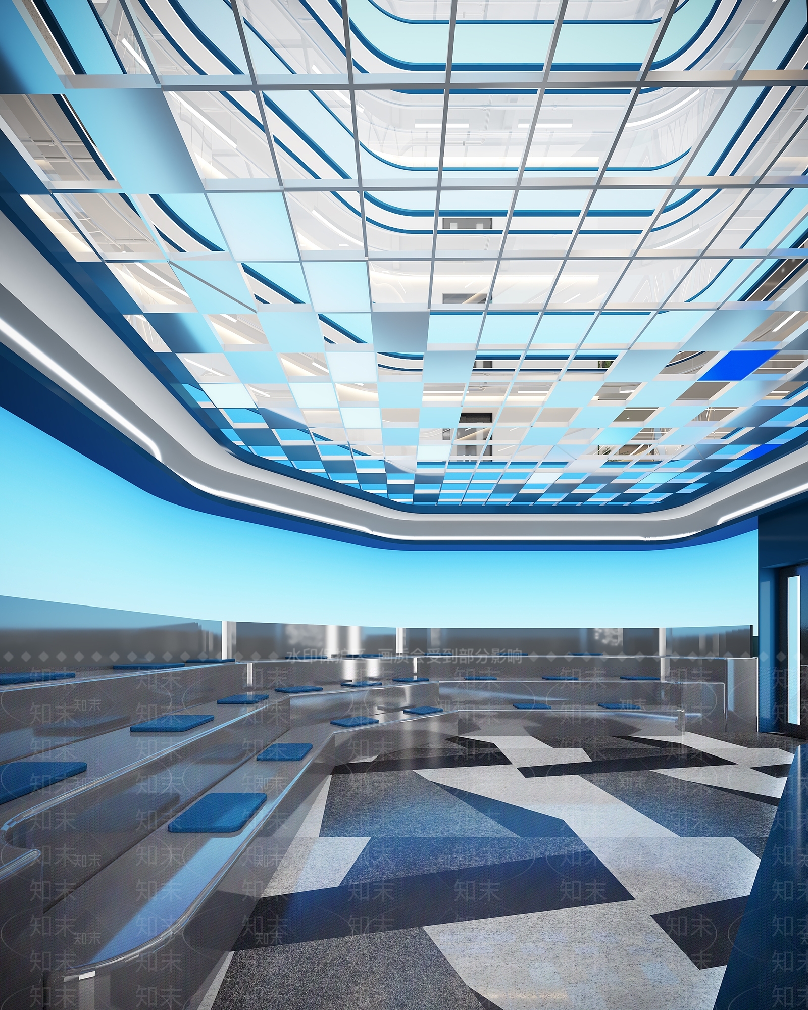 现代科技展厅3D模型下载【ID:1154308540】