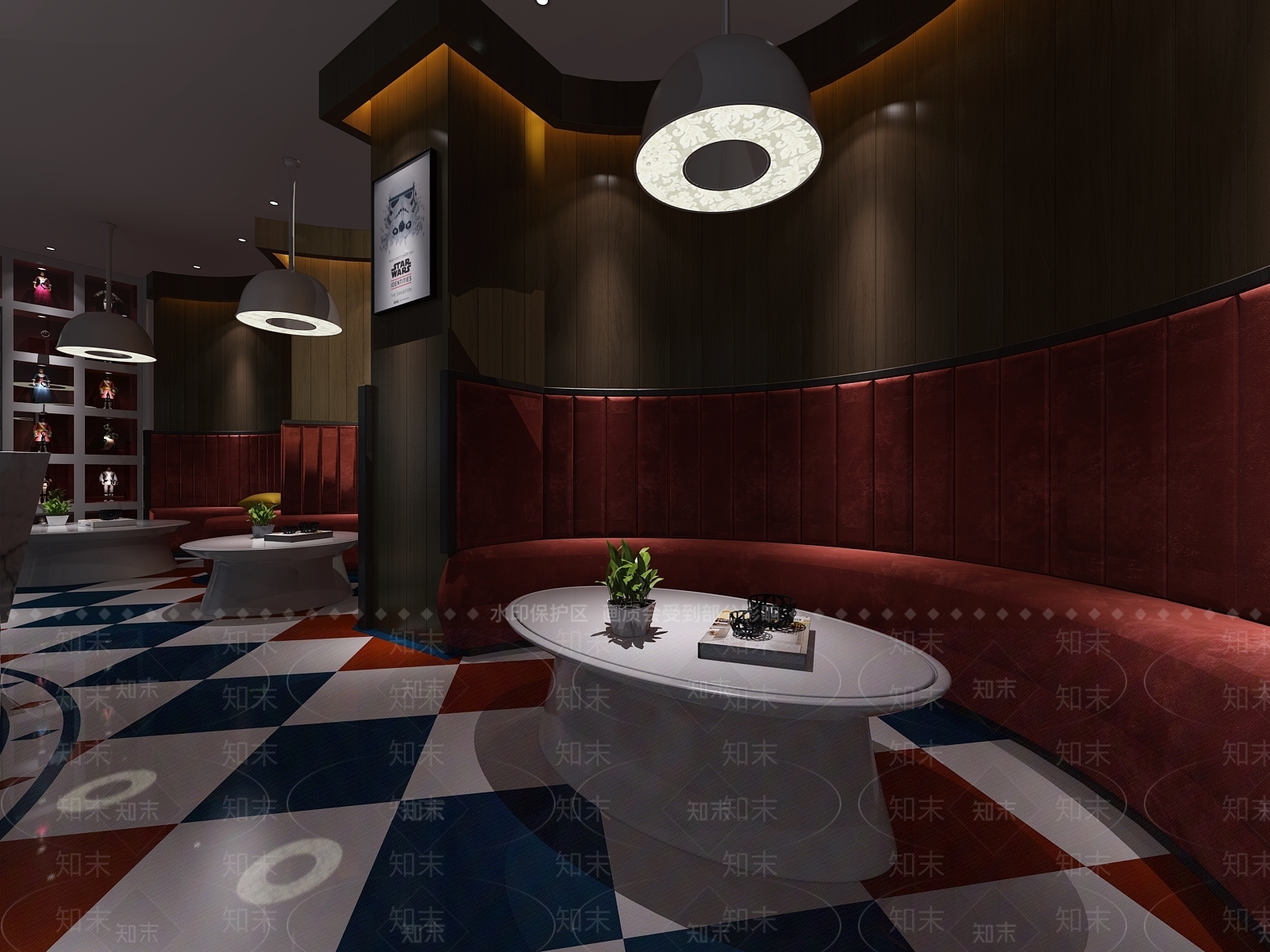工业风酒吧3D模型下载【ID:1154316034】