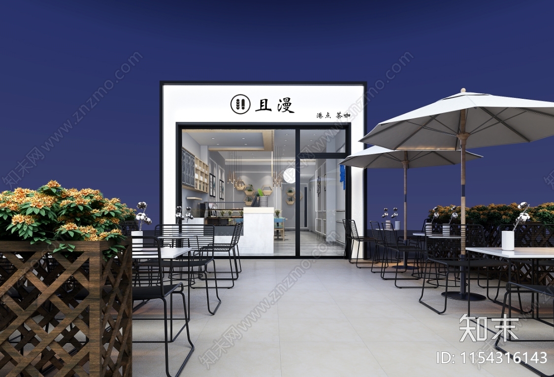 北欧奶茶店3D模型下载【ID:1154316143】