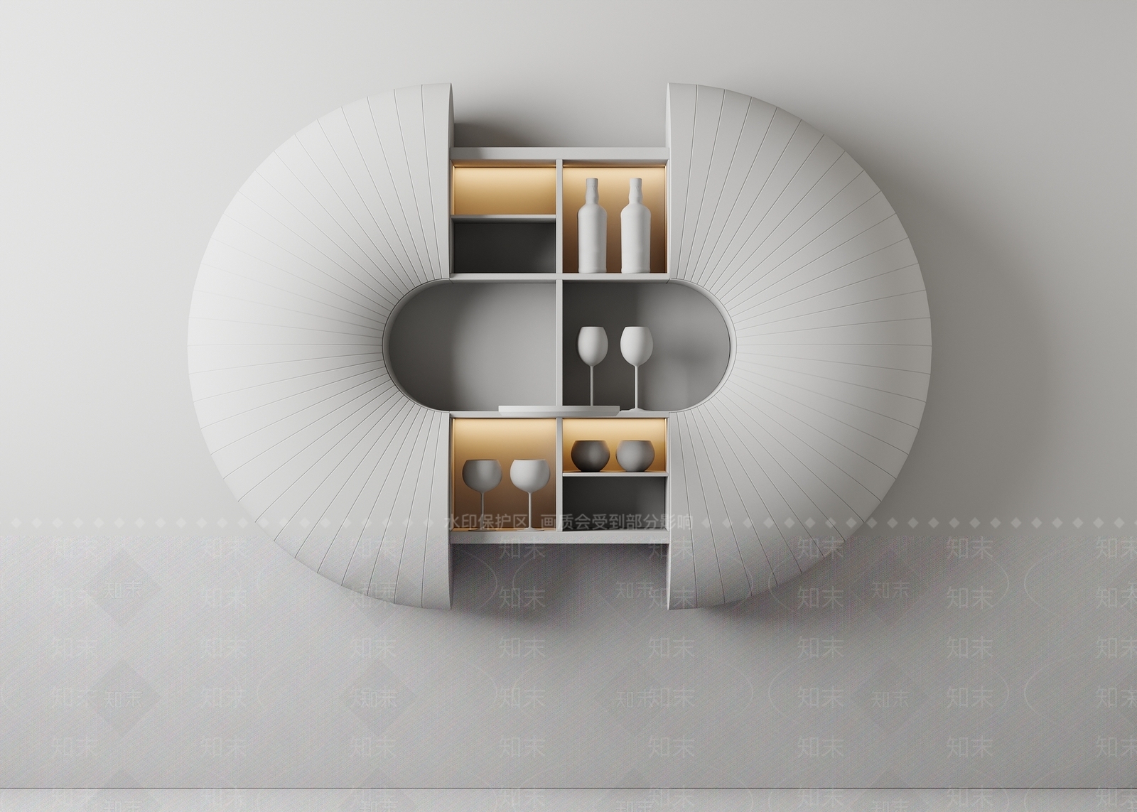 现代酒柜3D模型下载【ID:1154321101】