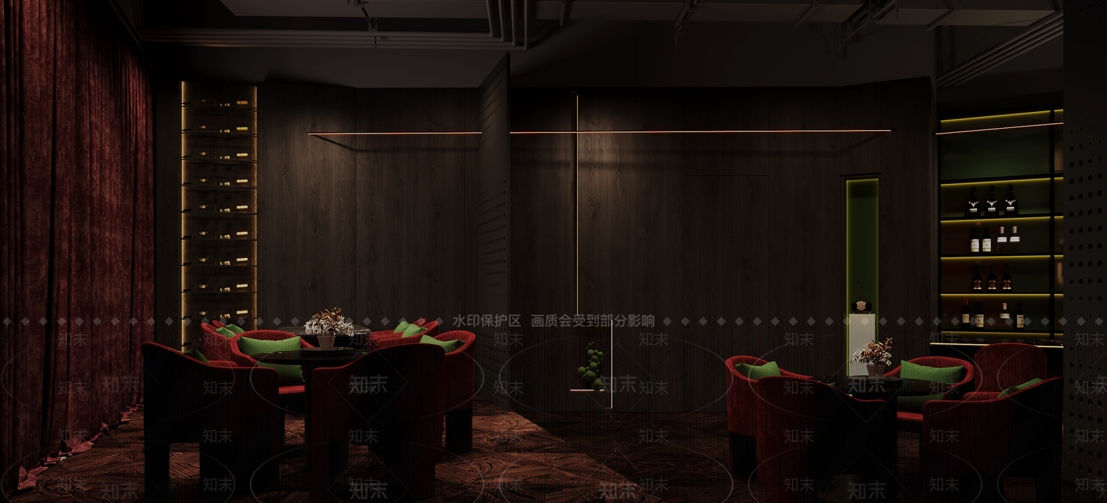 现代酒吧3D模型下载【ID:1154322532】