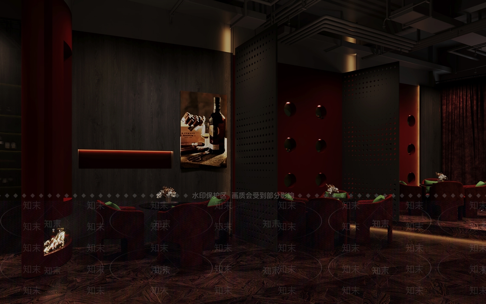 现代酒吧3D模型下载【ID:1154322532】