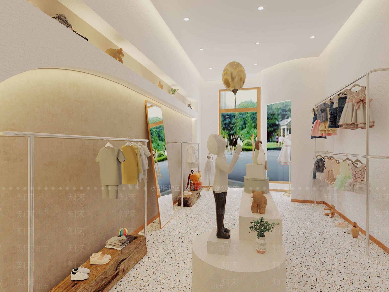 现代童装店3D模型下载【ID:1154323707】