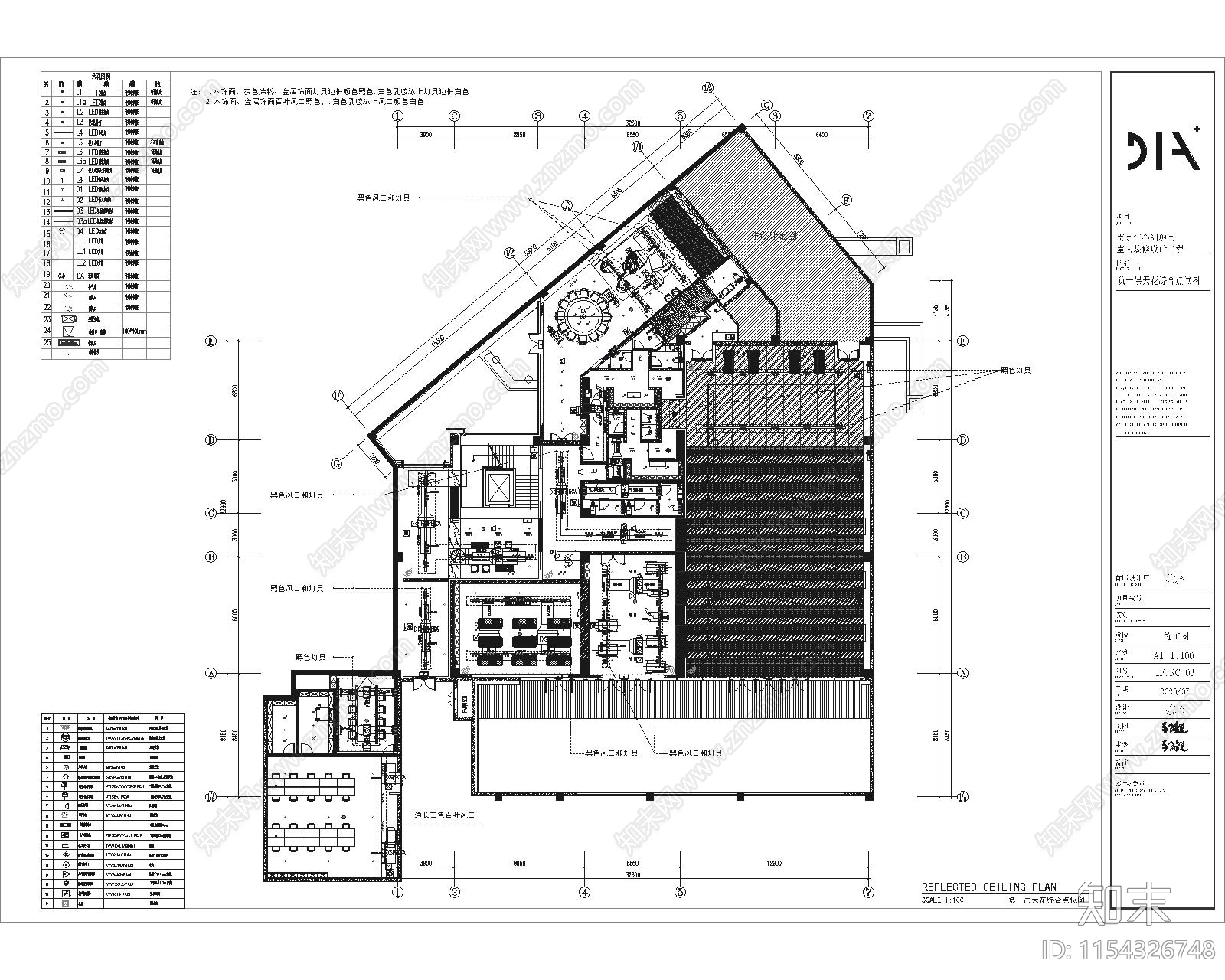 休闲会所cad施工图下载【ID:1154326748】