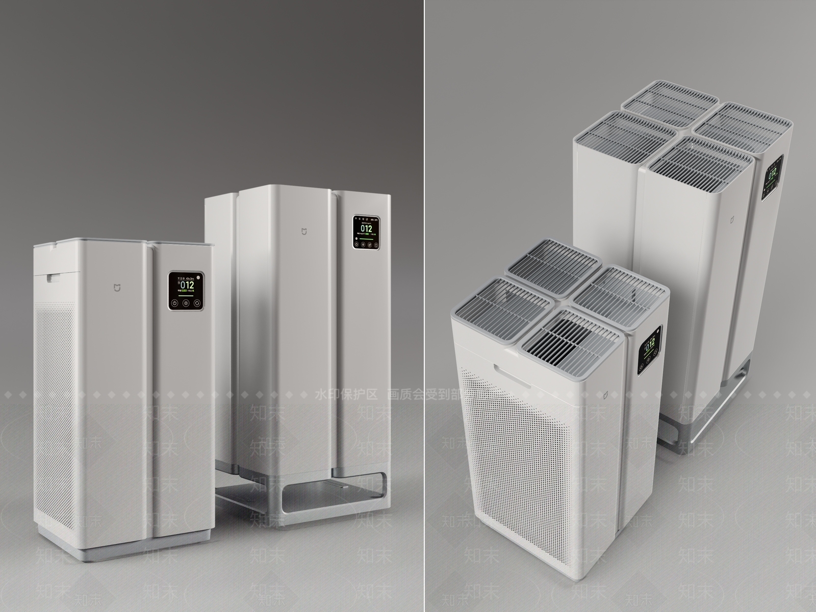 空气净化器3D模型下载【ID:1154514987】