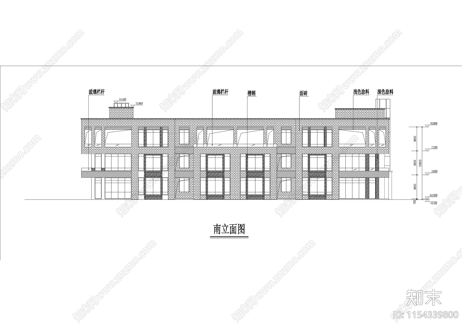 幼儿园建筑结构cad施工图下载【ID:1154339800】