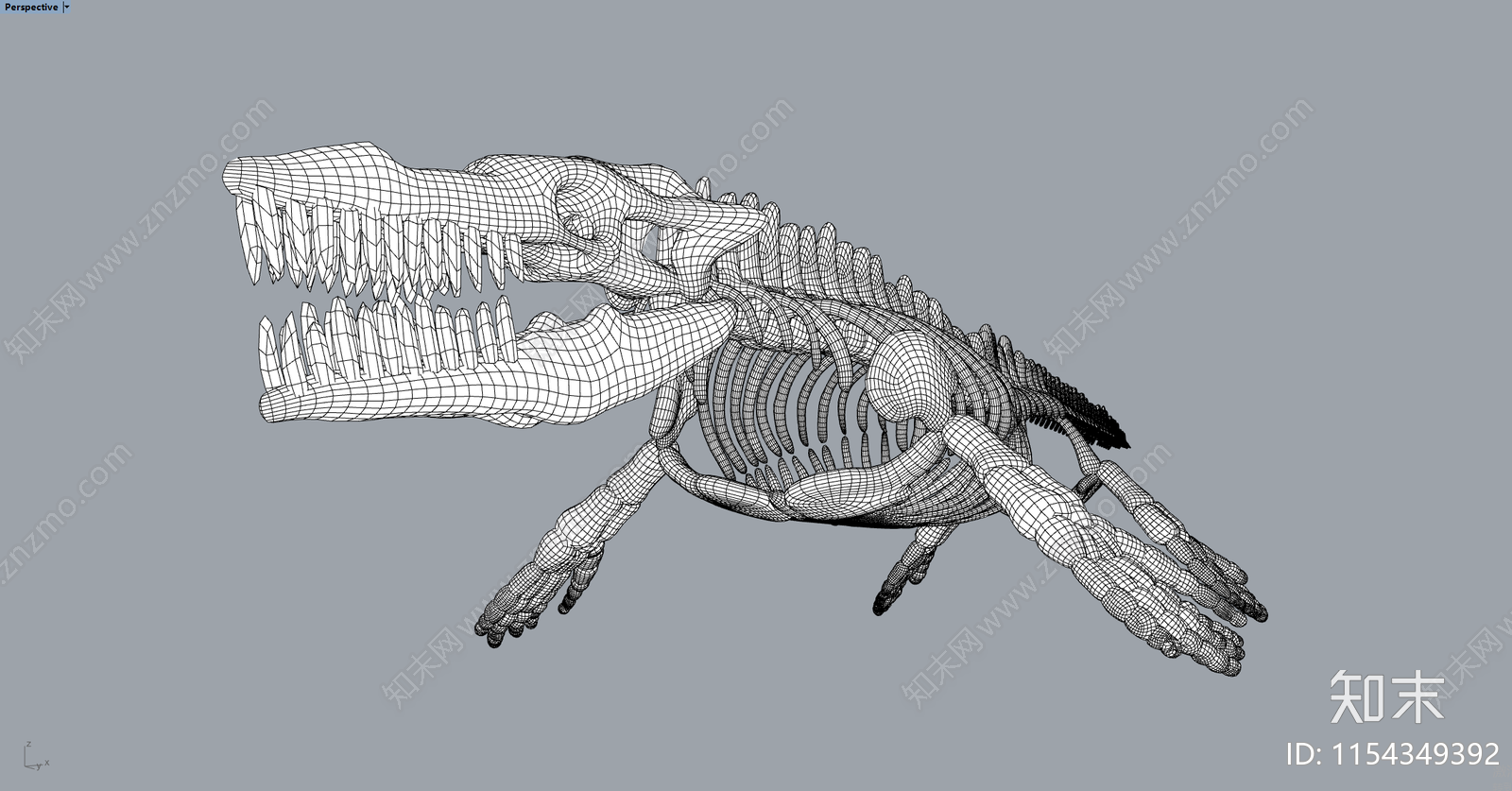 动物骨架SU模型下载【ID:1154349392】