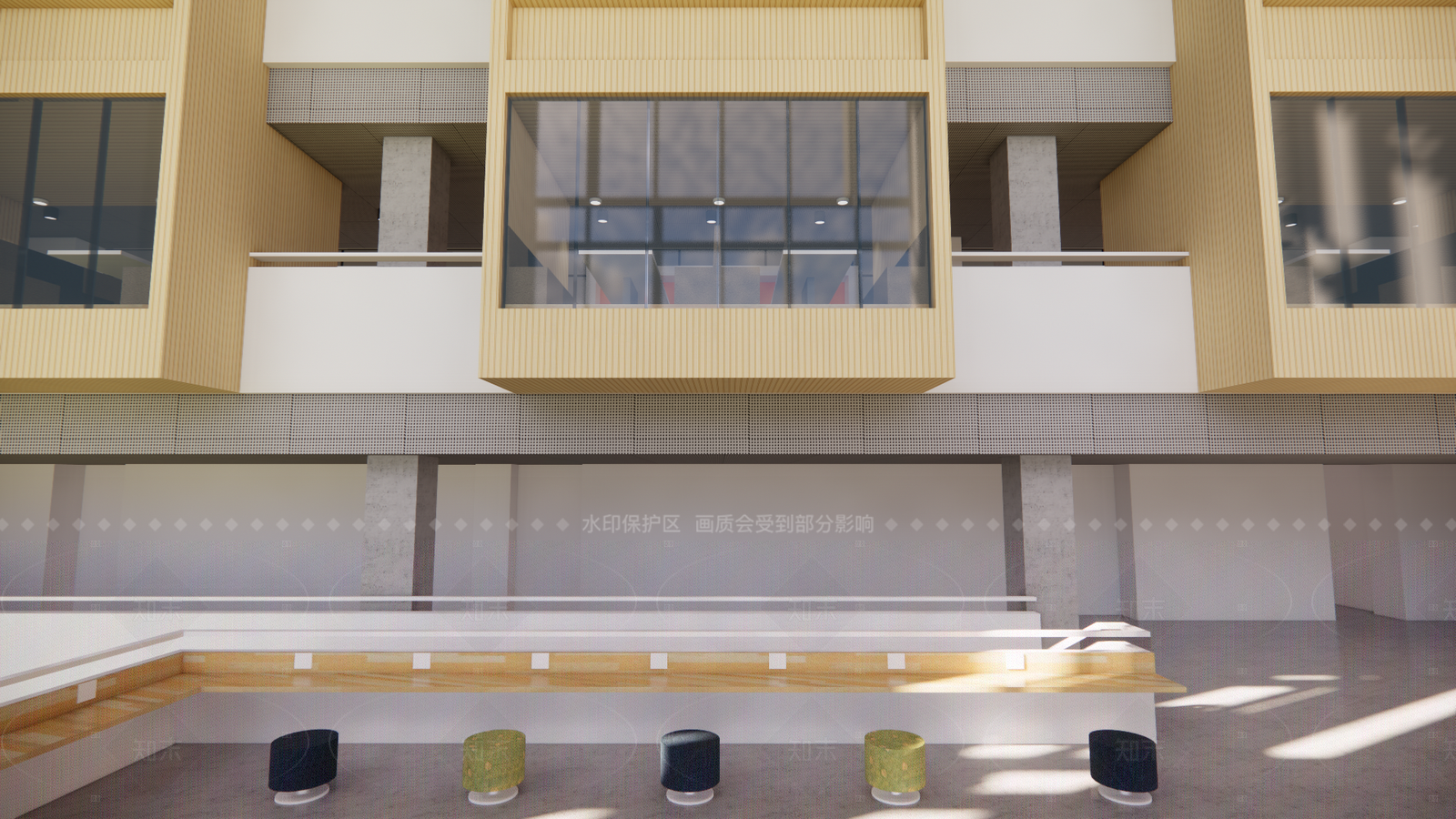 现代其他学校空间SU模型下载【ID:1216045151】