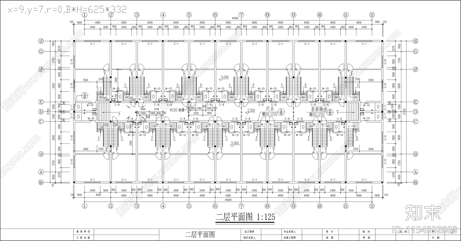 某大市场住宅区建筑cad施工图下载【ID:1154352863】